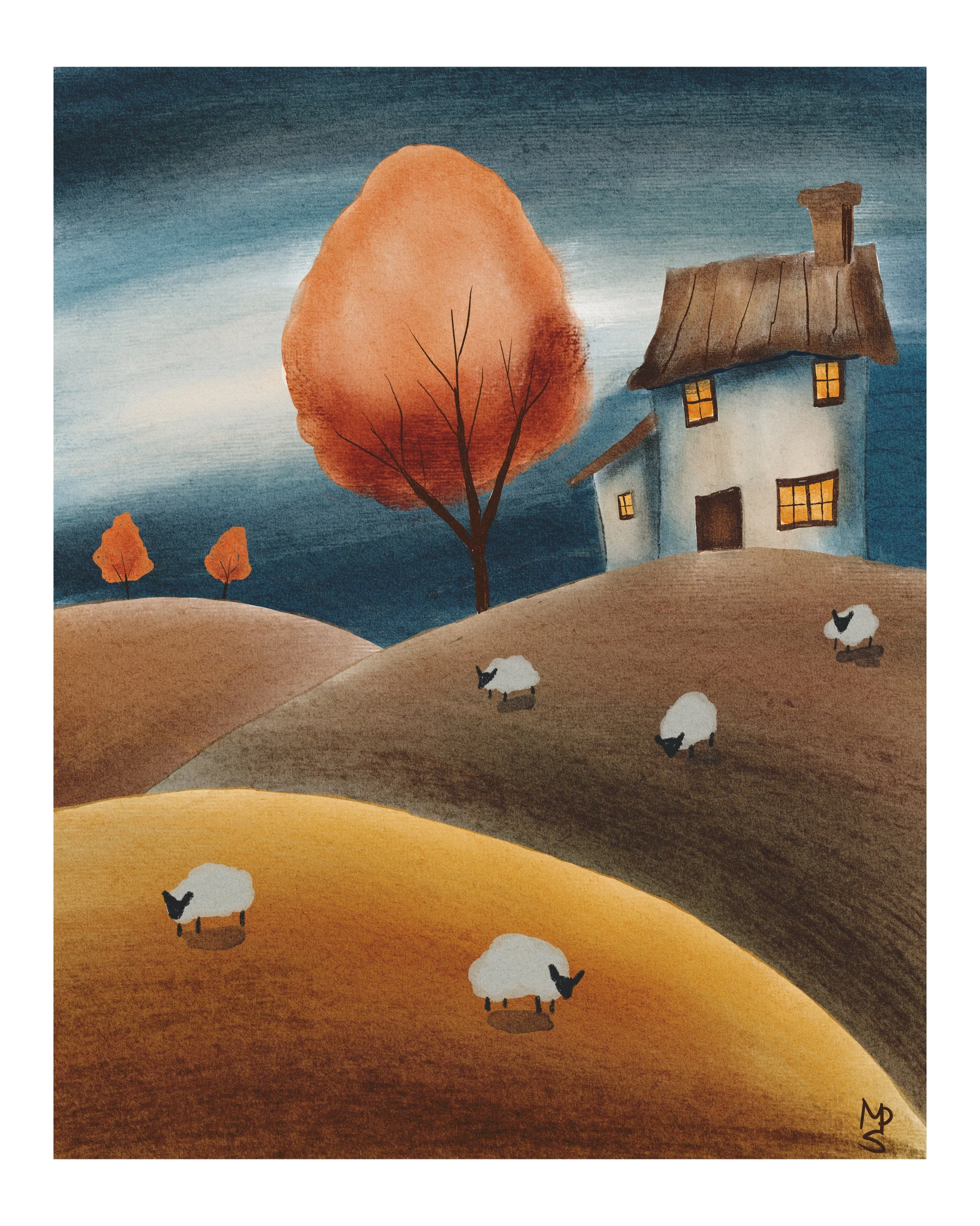 Fall Hillside Sheep.jpg