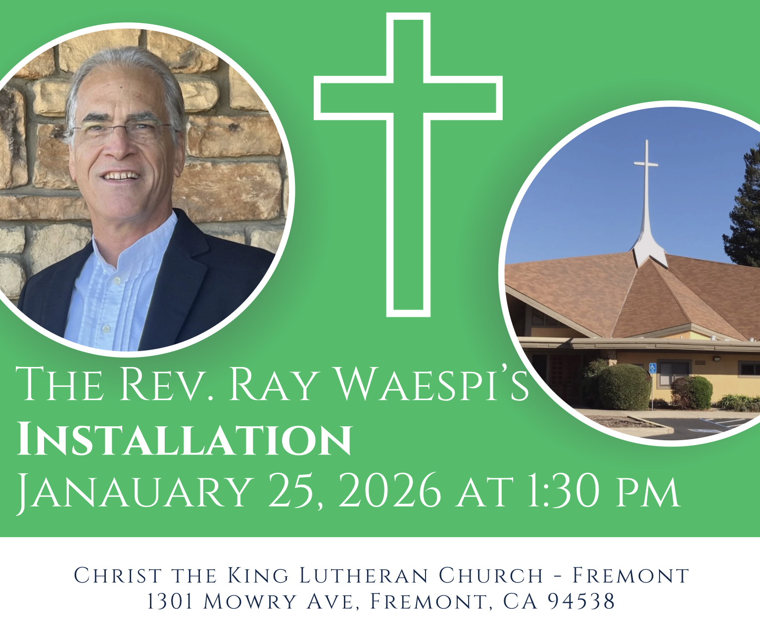 The Rev. Ray Waespi’s Installation