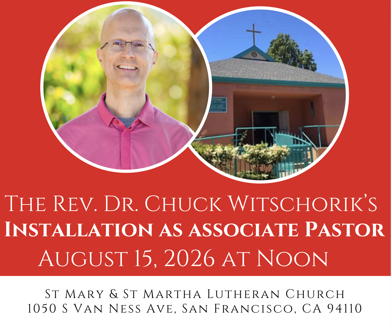 Pr.  Chuck Witschorik's Installation