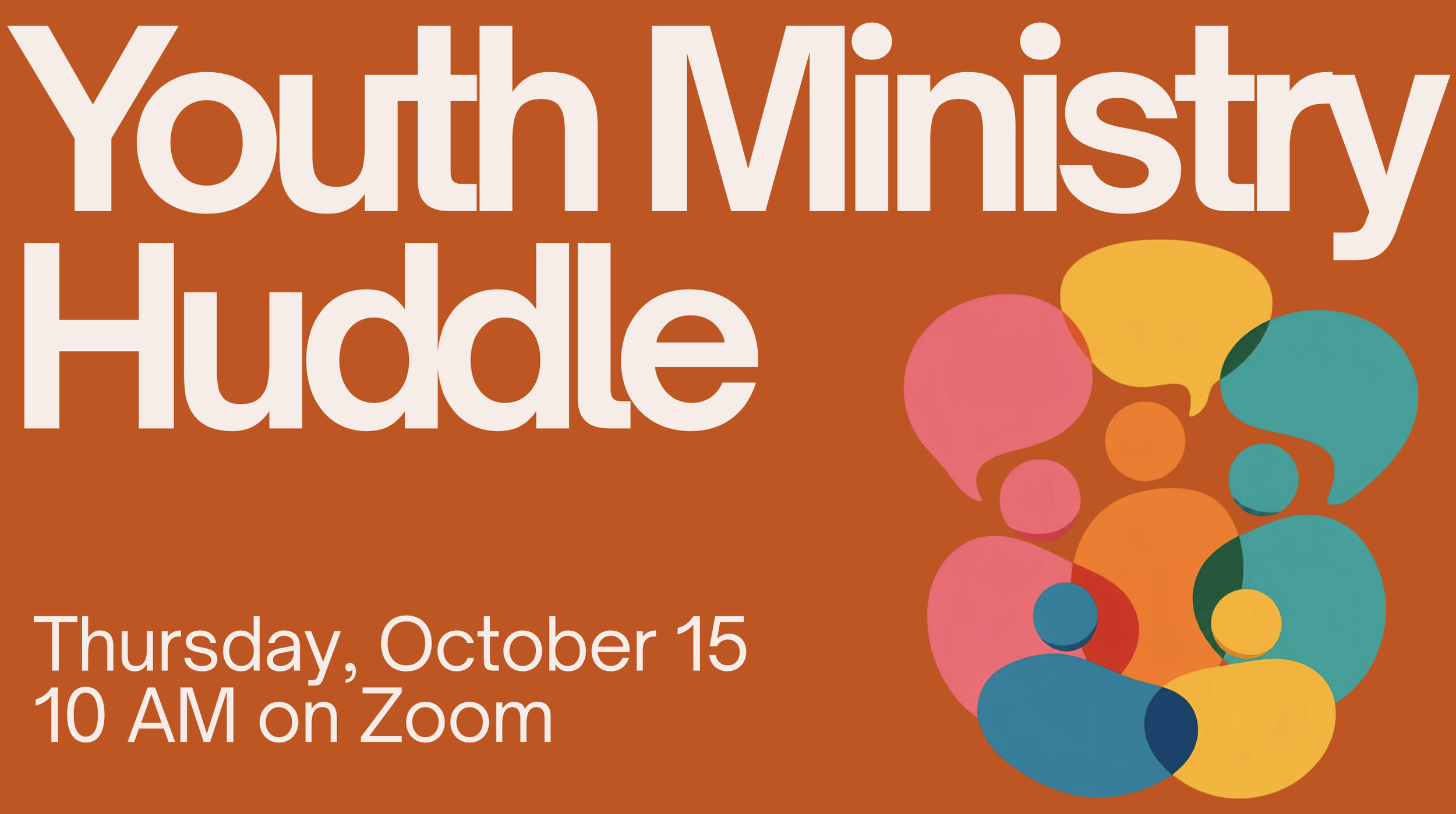October Youth Ministry Huddle