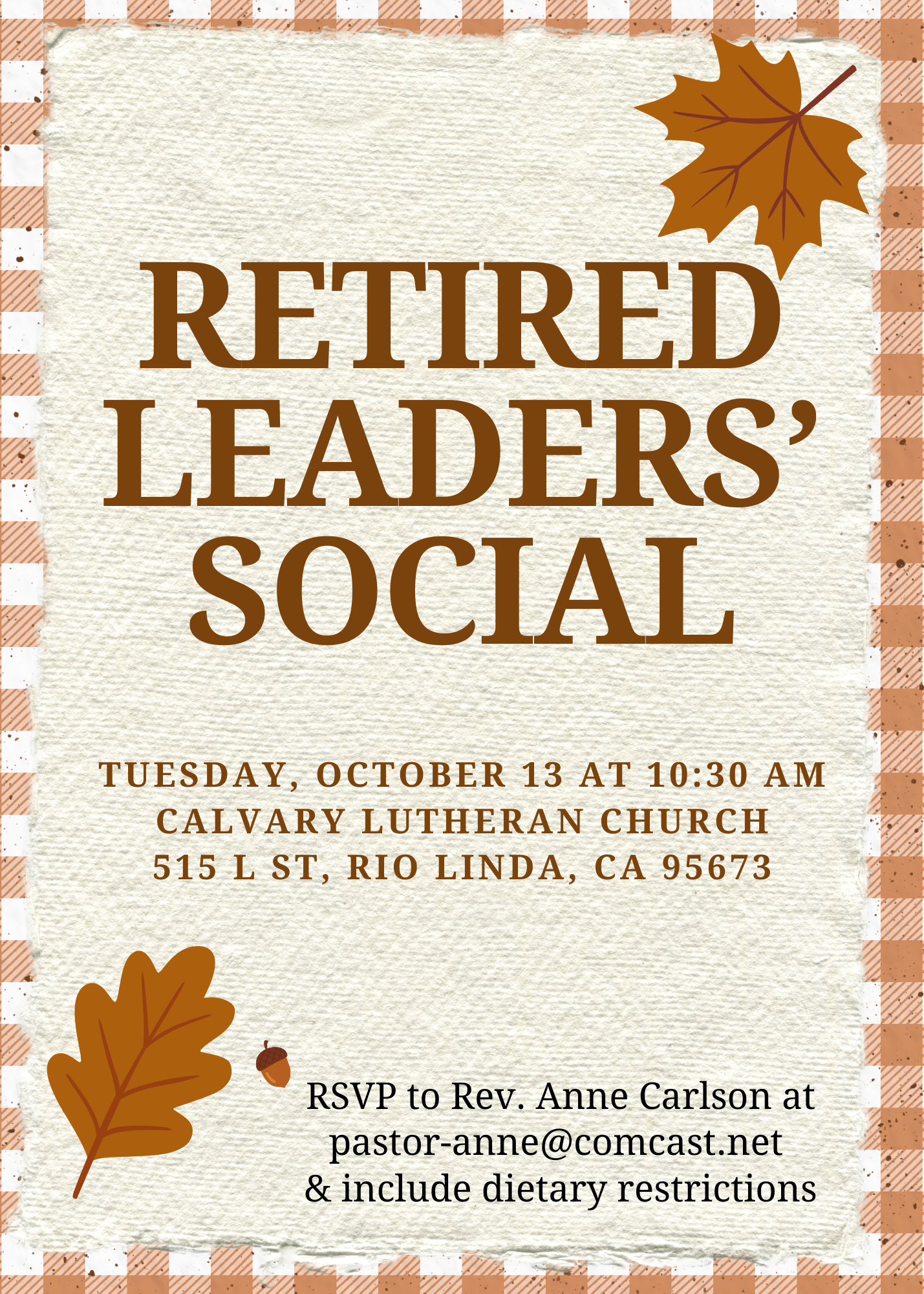 Retired Leaders' Gathering