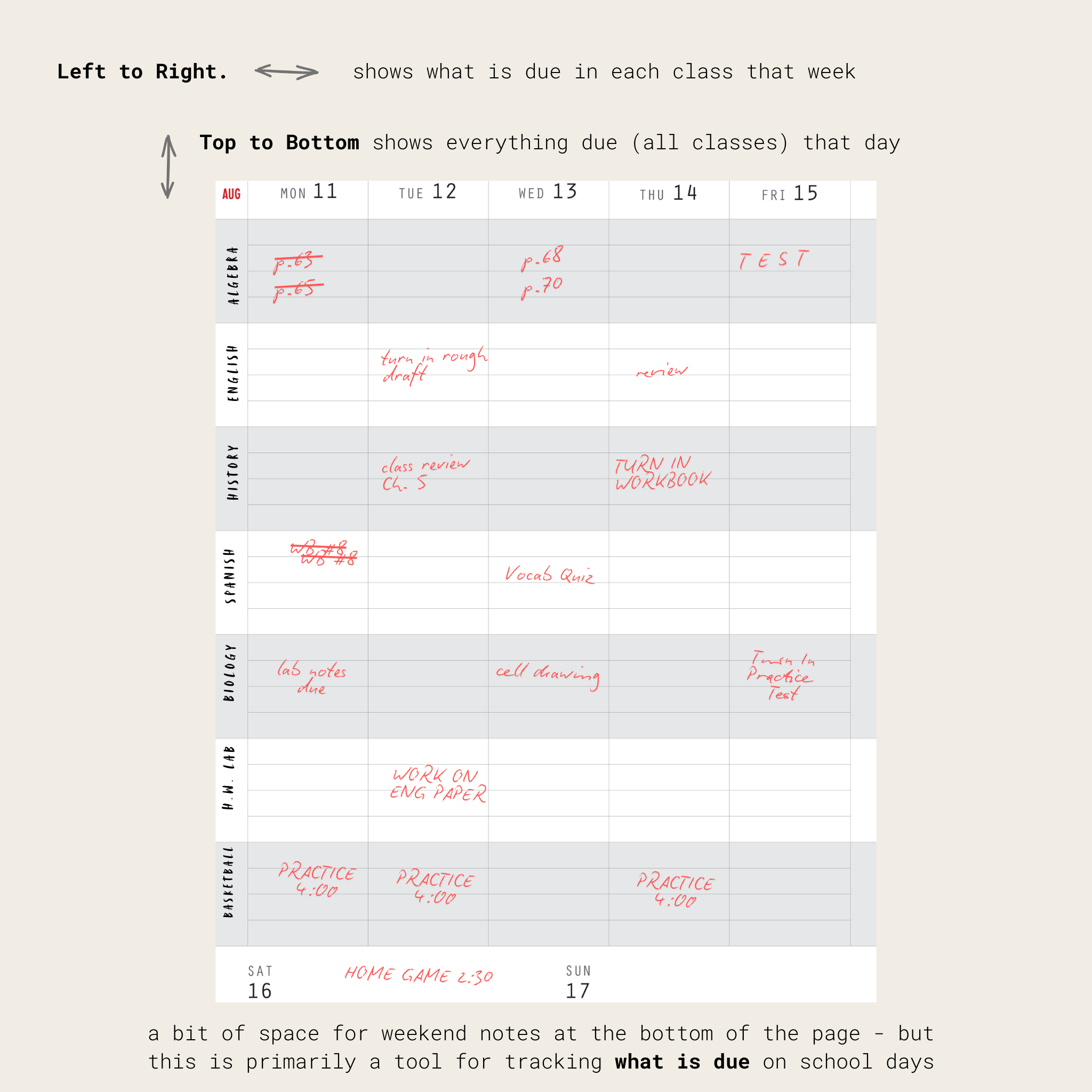 STUDENT Weekly single page filled out.png