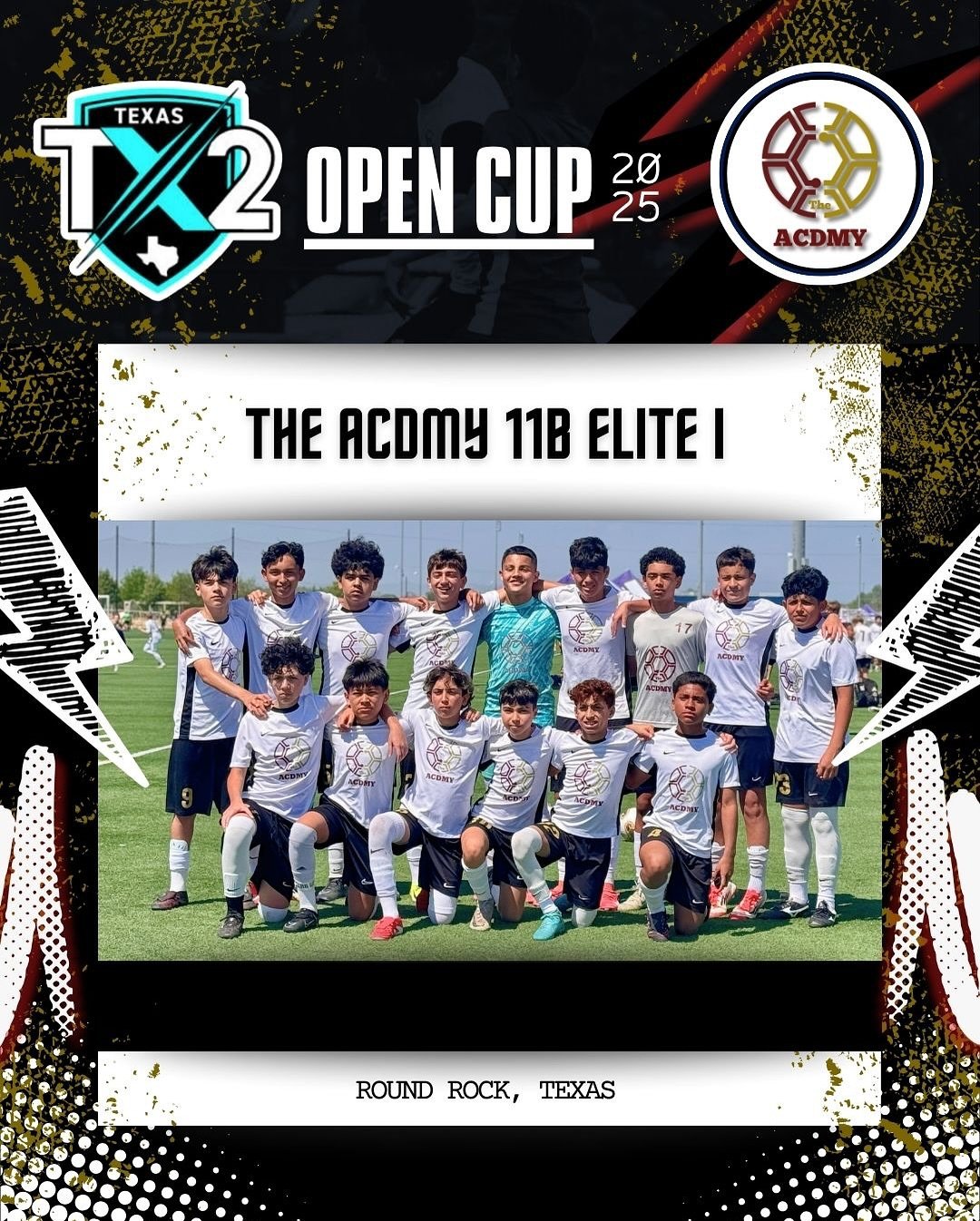 Big congrats to all our ACDMY teams that competed in the TX2 Open Cup this weekend! 💪⚽️

Proud of our 𝟮𝟬𝟭𝟭𝗕 𝗘𝗹𝗶𝘁𝗲 𝗜 and 𝟮𝟬𝟭𝟯𝗕 𝗘𝗹𝗶𝘁𝗲 𝗜 squads for battling hard and leaving it all on the field. Your grit and teamwork never go unn