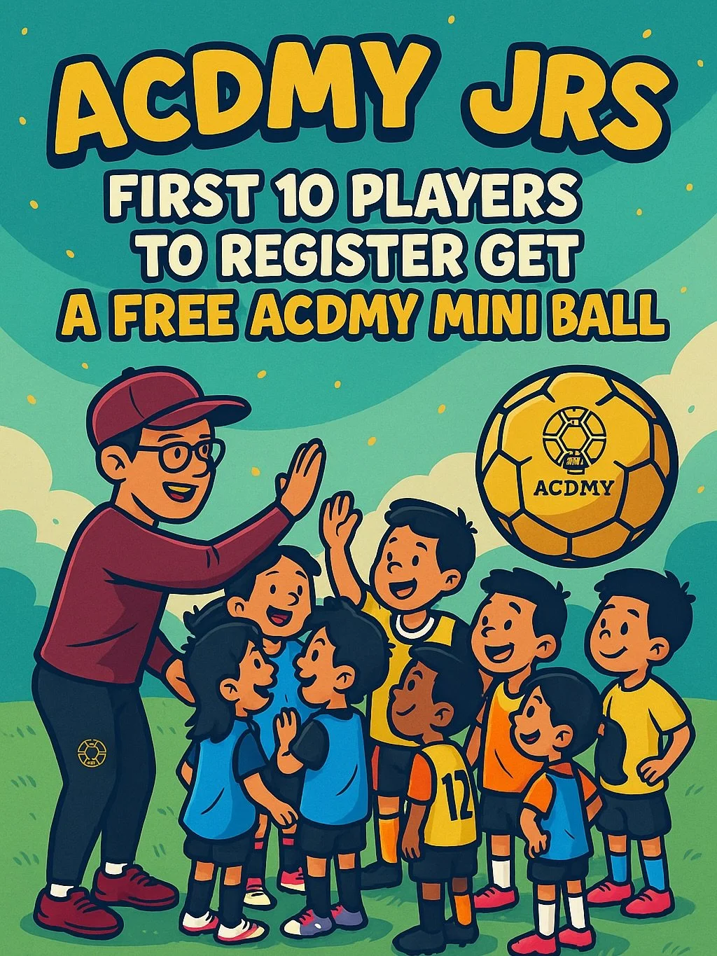 🎉⚽ ACDMY Jrs is Calling All Future Ballers! ⚽🎉

Ages 4&ndash;7, it&rsquo;s time to learn, play, and have fun while building real soccer skills! 🌟

✅ Fun-focused training
✅ Friends, smiles &amp; teamwork
✅ Proper development from the very start

✨ 