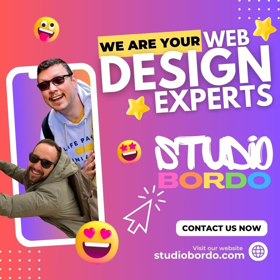 🎉 Jumping into Action with StudioBordo! 🚀

Meet the dynamic duo behind StudioBordo! 💥 We're not just your average web design company; we're your web design experts ready to rock your online world! 💻✨

From brainstorming to launch, we've got the s