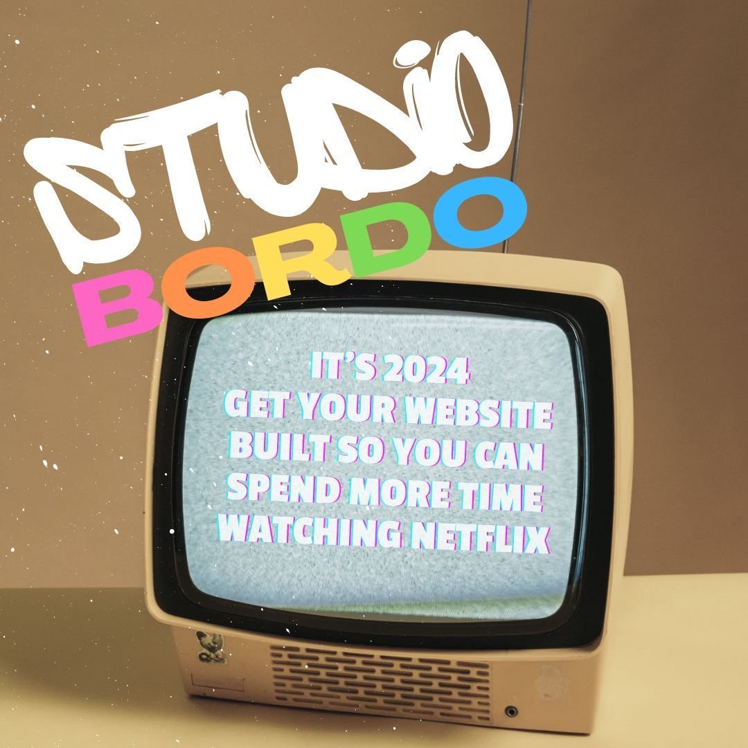 🎉 It's 2024 and time to level up your online presence! 🚀 Get ahead with StudioBordo and watch your business soar while you binge your favorite Netflix series. 🖥️💫 Let's build your dream website together! #StudioBordo #2024Goals #NetflixAndBuild #