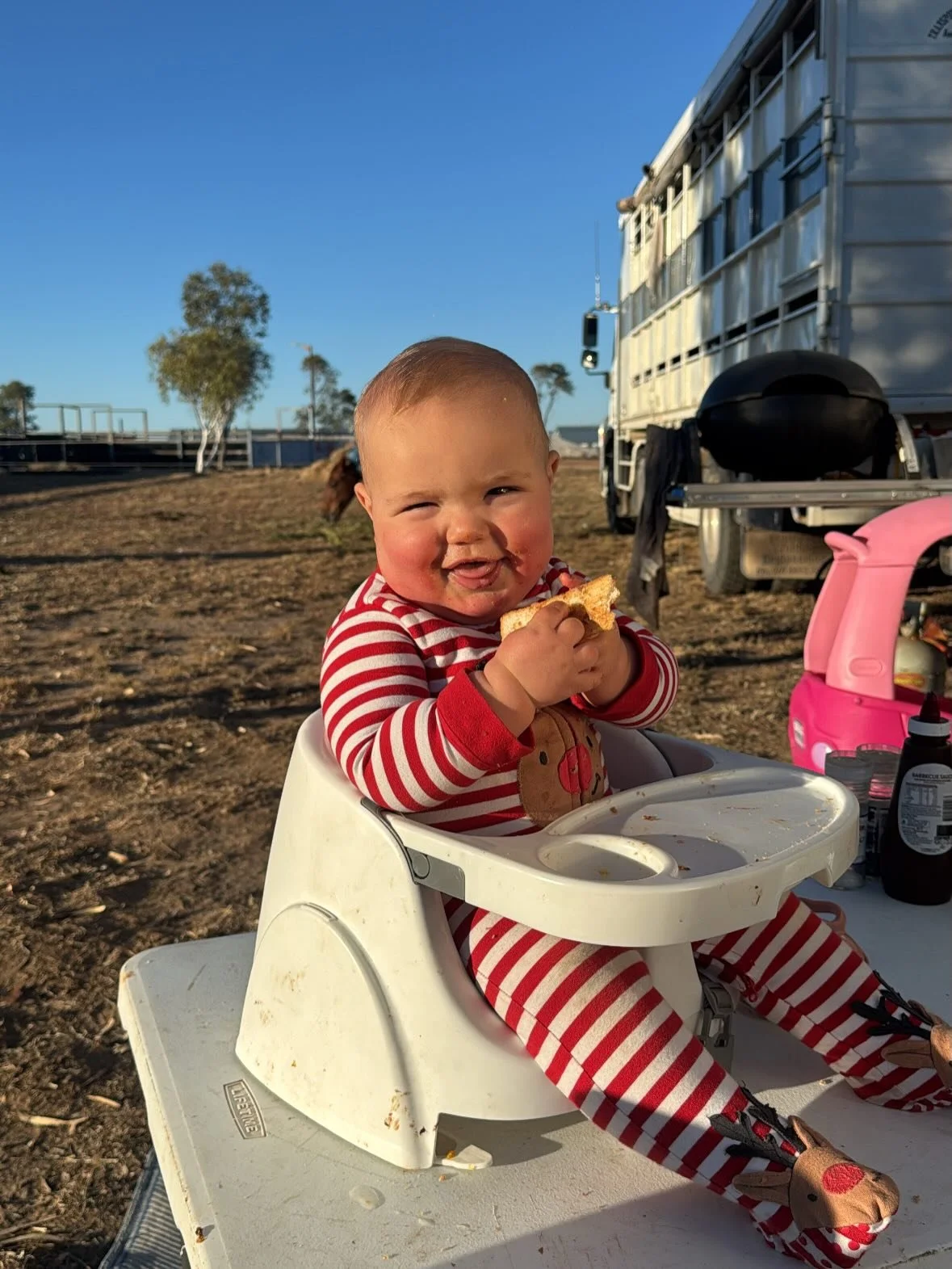 Happy 1st birthday to the absolute joy of our family&hellip;.Gertie Anne! She is the best girl in the whole world&hellip;taking everything in her stride in the first year of life from campdrafts, clinics, weddings, early morning truck rides, slow day