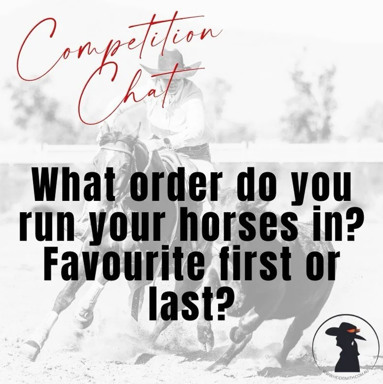 One of the conversations inside Progress with Purpose recently sparked some really interesting discussion, so I thought I&rsquo;d bring it out here too...

Competition chat...
When you&rsquo;ve got multiple horses entered...do you ride your favourite