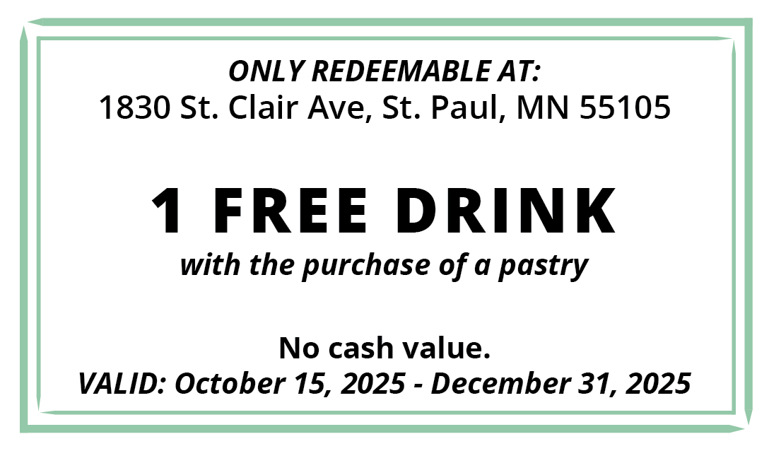 X2 Pastries Promo Card - Back