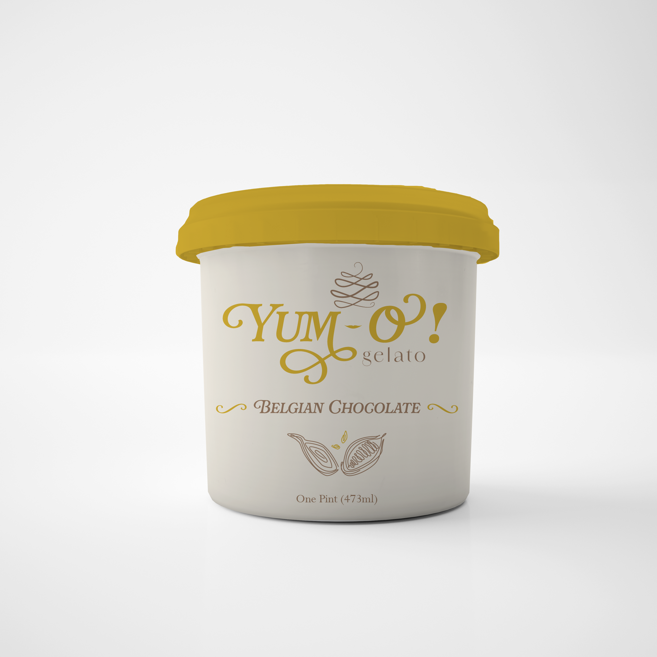 Chocolate Pint Mock up Front