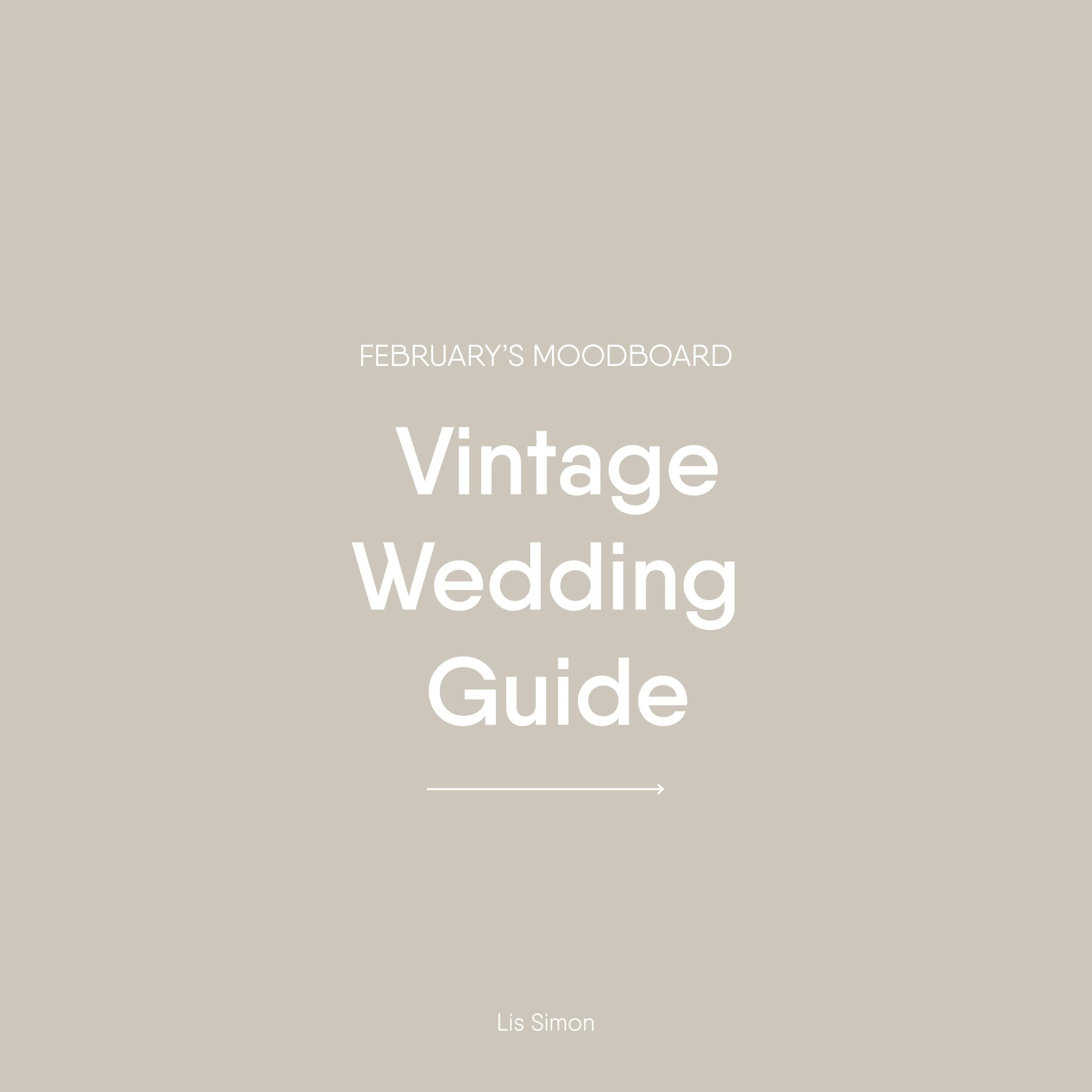 Vintage Wedding Guide