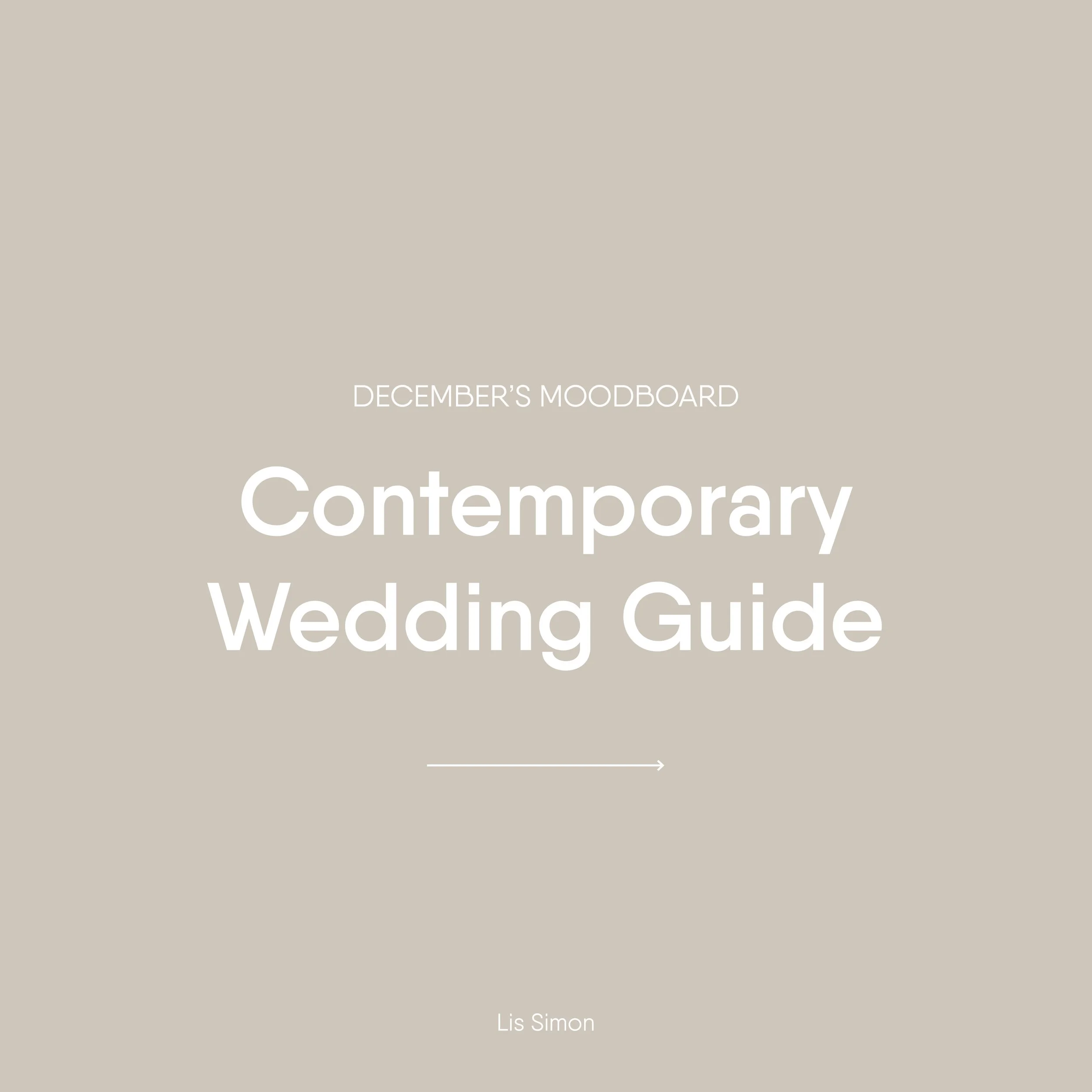 Contemporary Wedding Guide