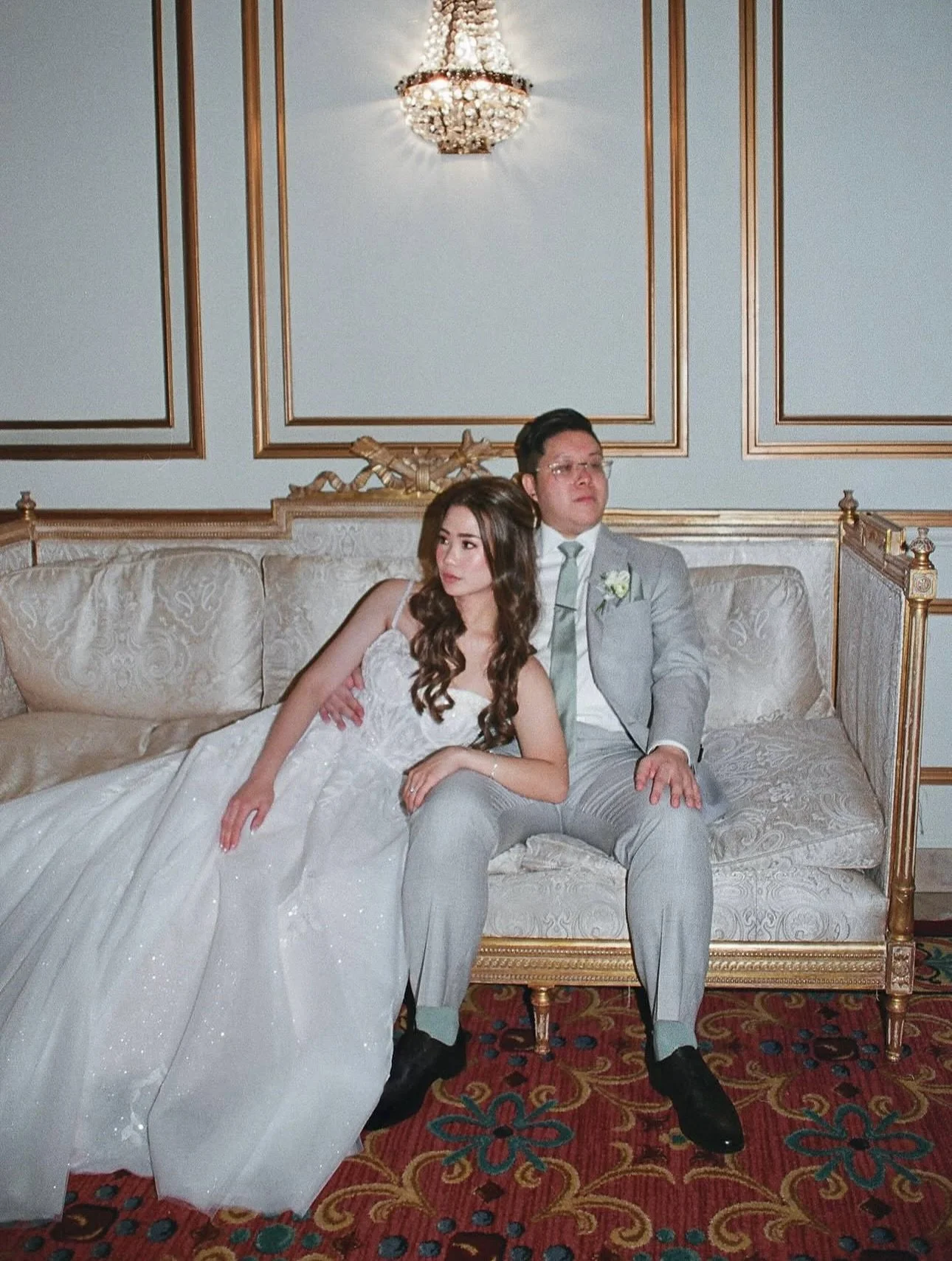 M + A&rsquo;s love day captured in digital and film by @sayamukaiphotography. Bride is wearing the OXFORD gown 🤍