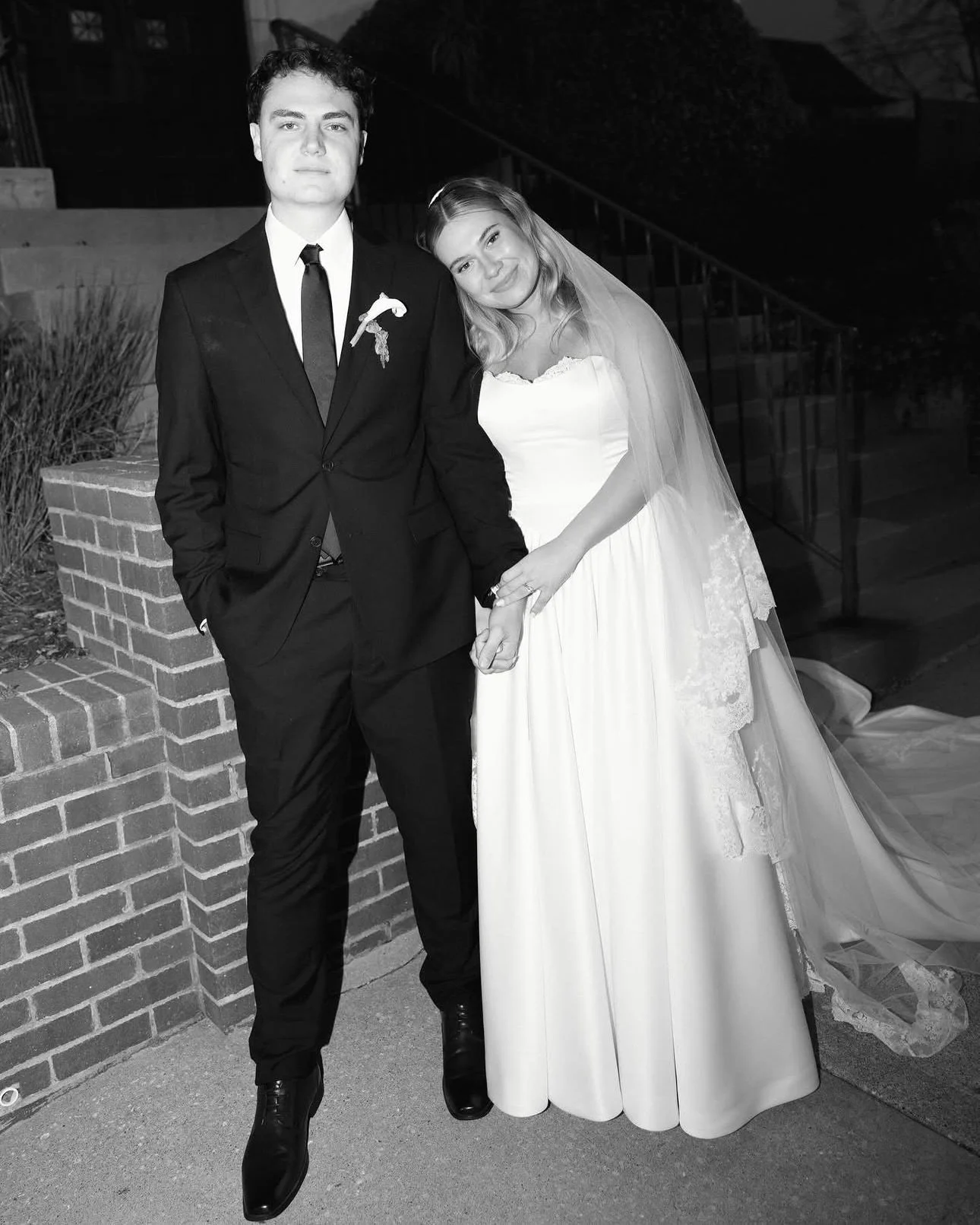 brb, we&rsquo;re crying over how cute this wedding is&mdash;especially #LisSimonBride Daniella in her RACHEL dress 🕯️🤍🦢