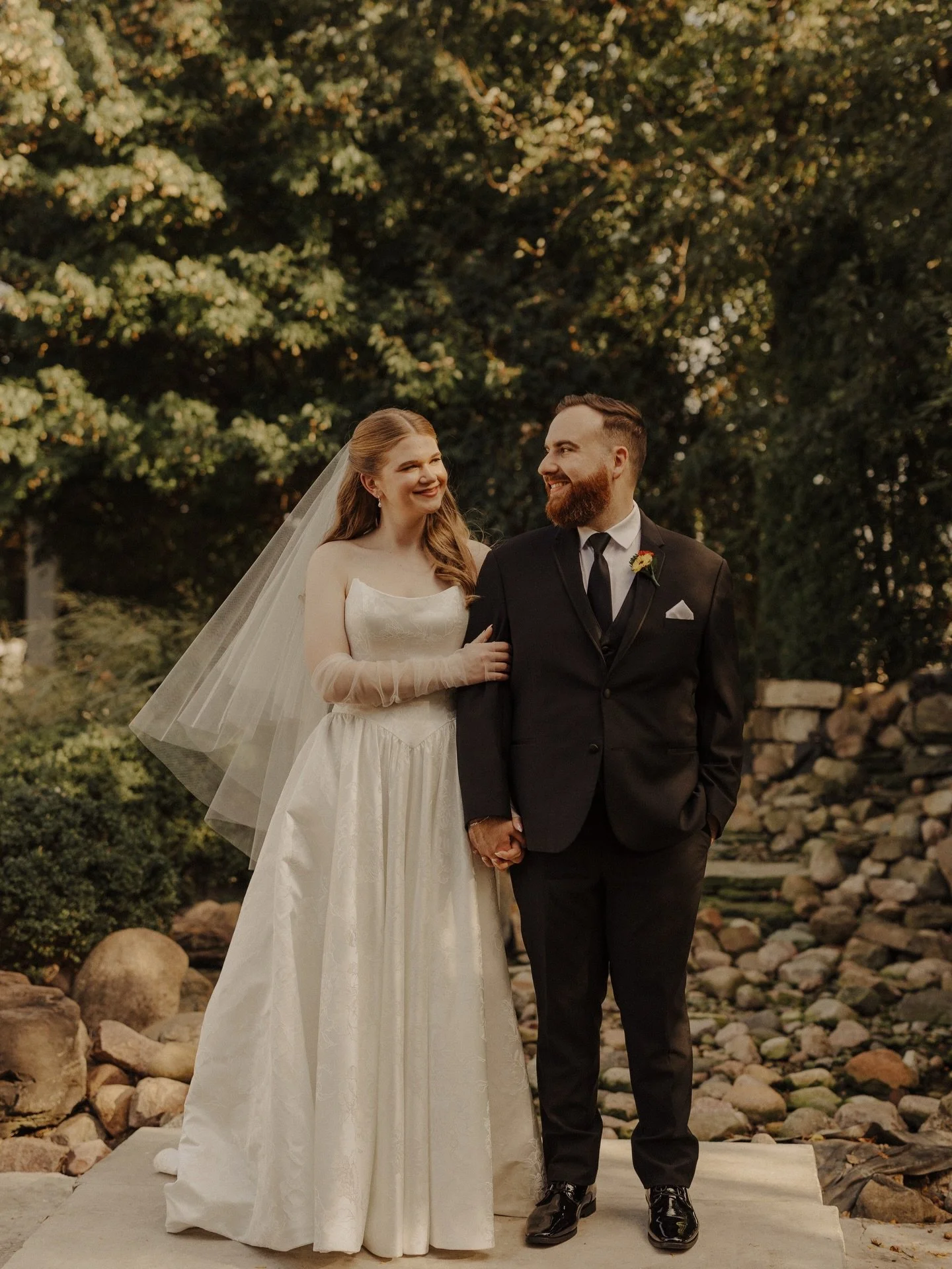 Our lovely #LisSimonBride Jenny looked stunning in her RACHEL gown 🤍 Congratulations to these beautiful souls&mdash; we wish you a lifetime of love and happiness ✨
