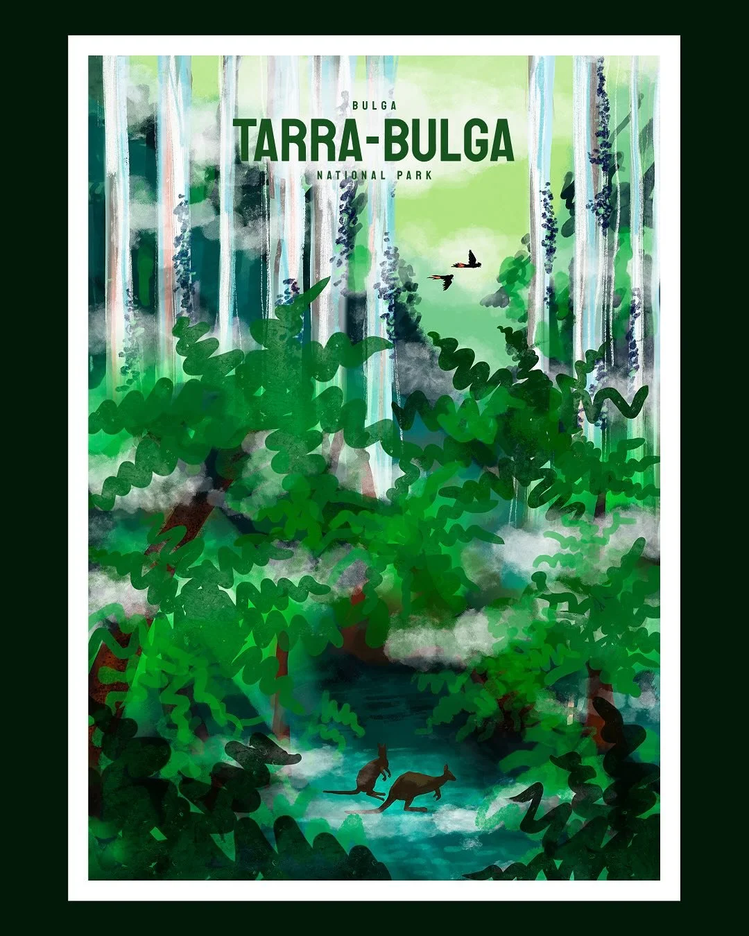 🦘Tarra-Bulga National Park &ndash; Bulga
One of my favourite national parks here in Victoria is Tarra-Bulga, with its giant tree ferns, ancient myrtle trees, and mountain ash. It&rsquo;s just magnificent&mdash;but so hard to draw in a minimalistic w