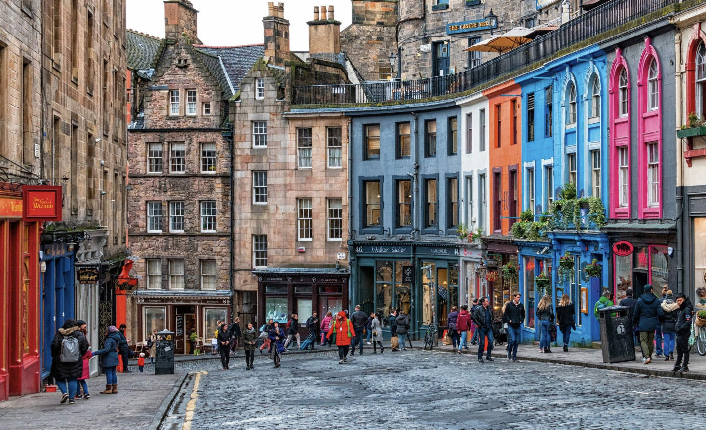 Edinburgh, Scotland where The Cracked Spine takes place.