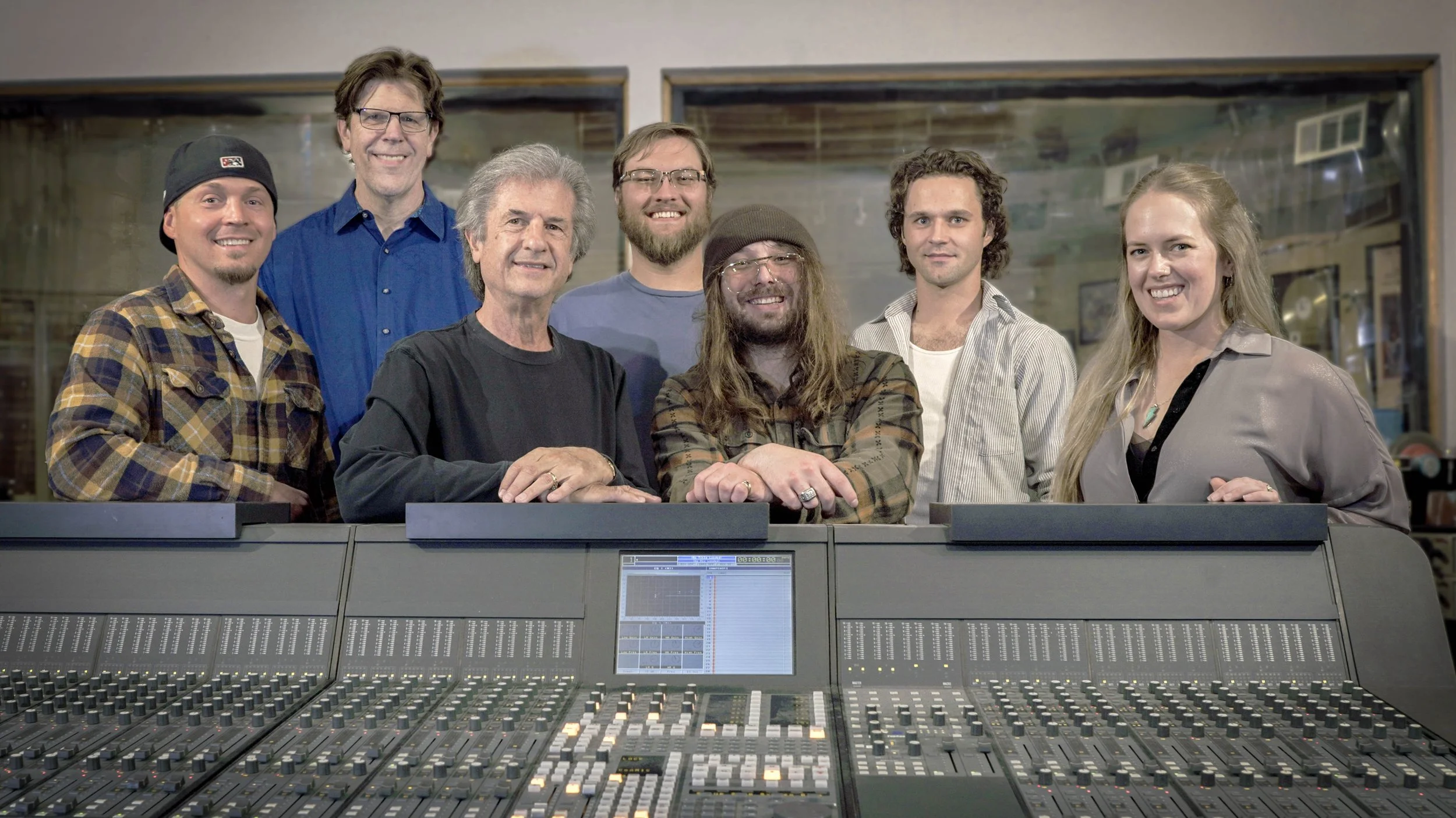 Imirage SoundLab Team Photo with Euphonix CS2000 Console