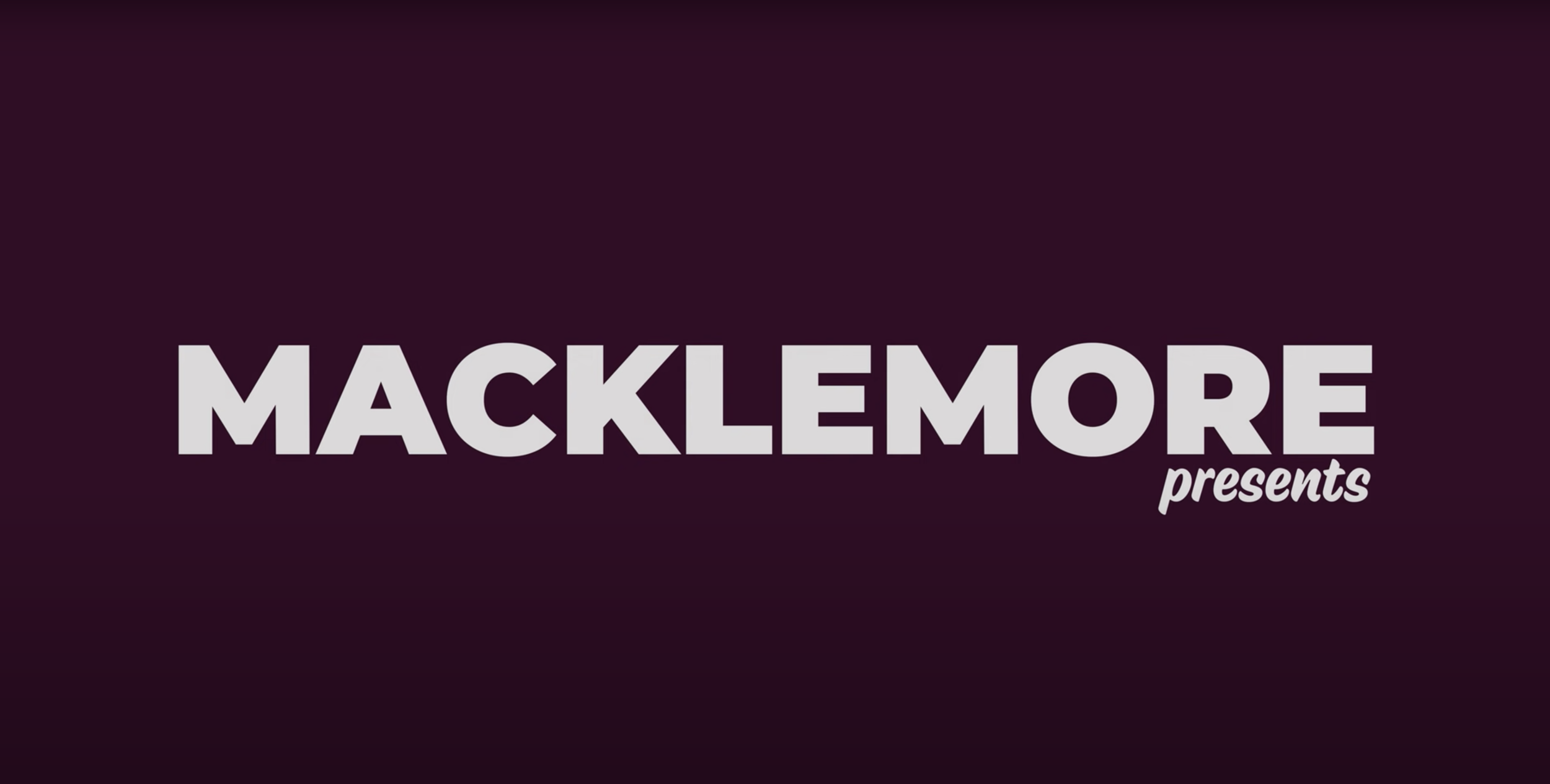 Drink to This. Presented by Macklemore