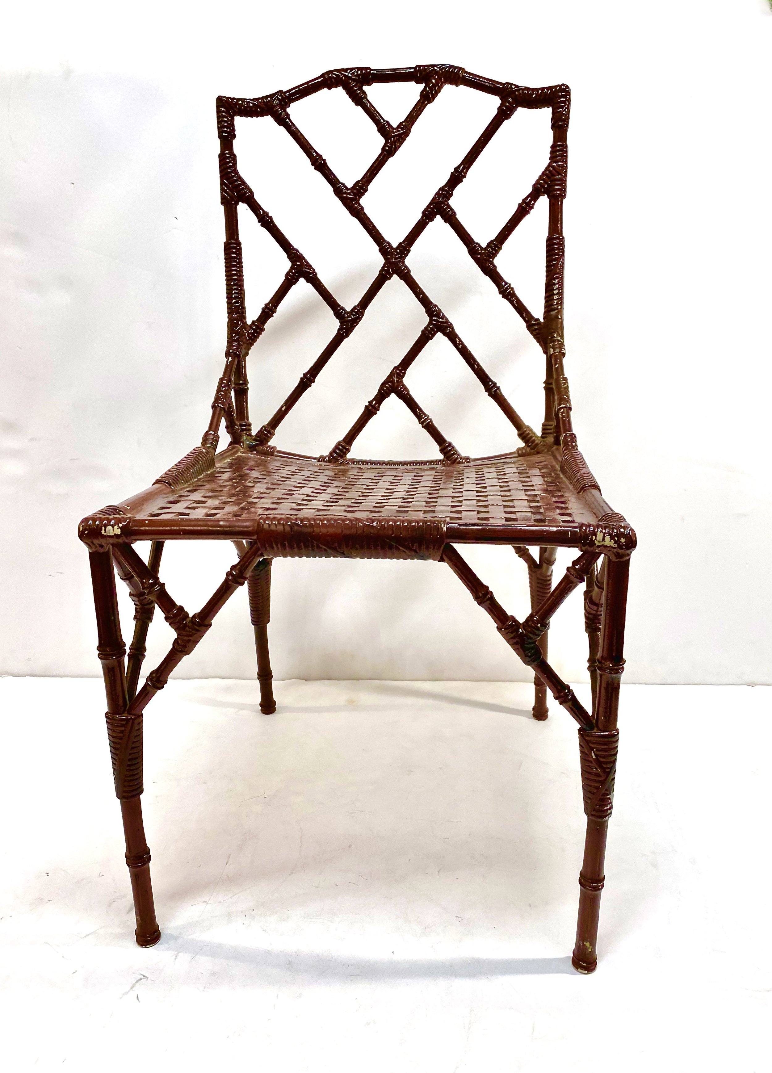 chinese chippendale metal suite. - 2.jpeg