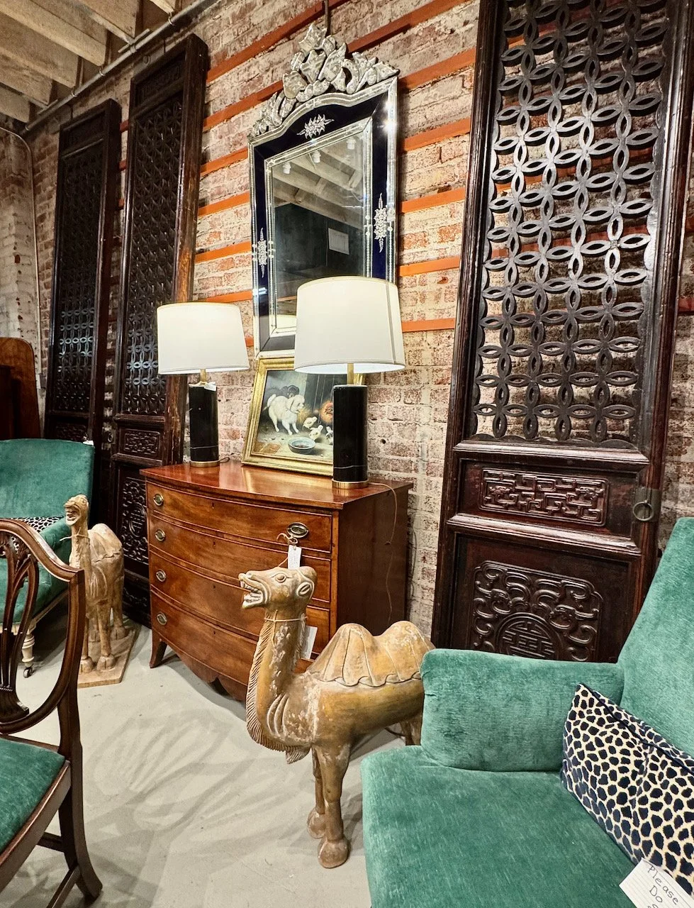 Pair Large Antique Tang-Style Bactrian Camels