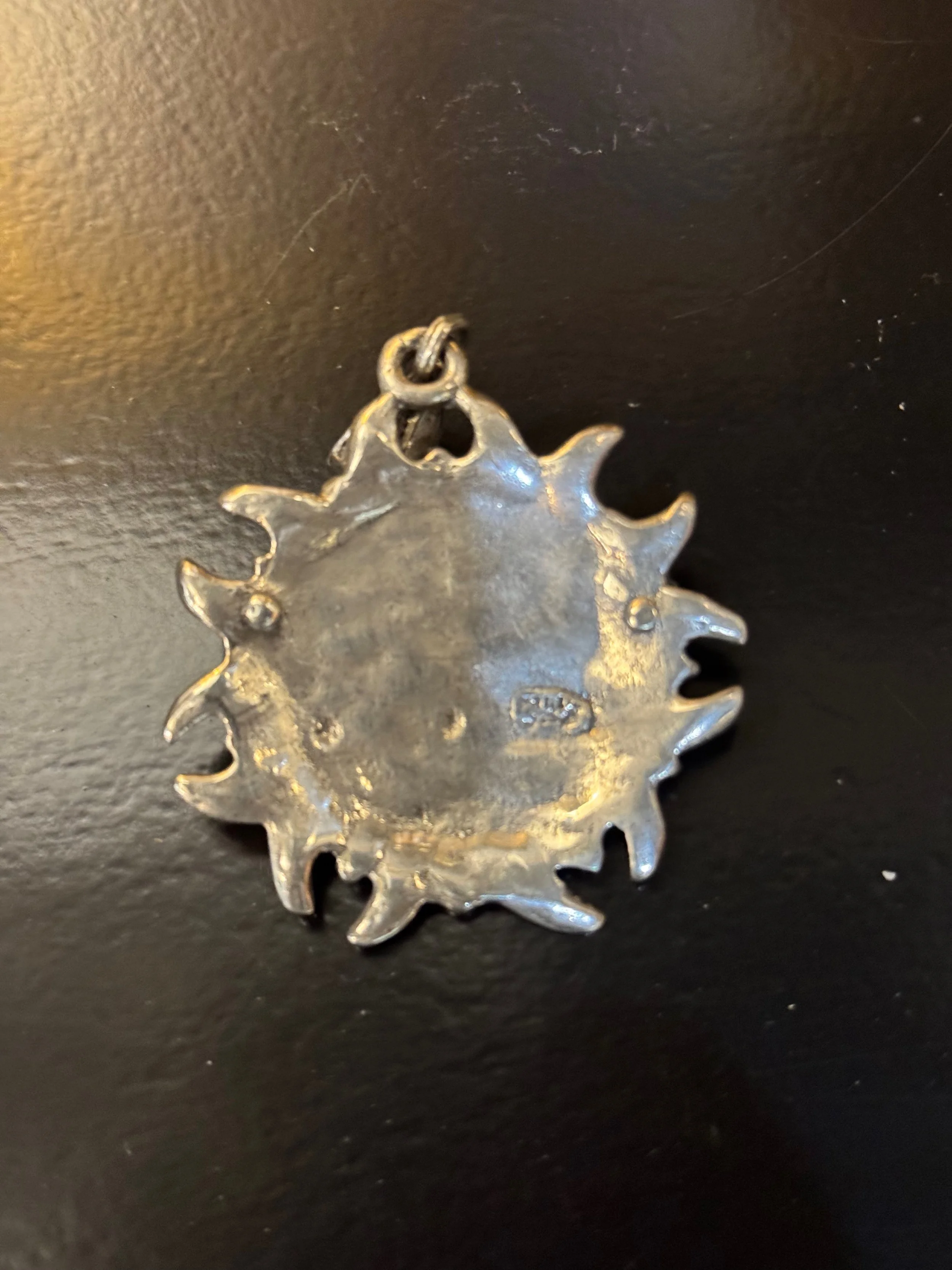 Mtl Mexican Signed Sun Sterling Pendant - 5.jpeg