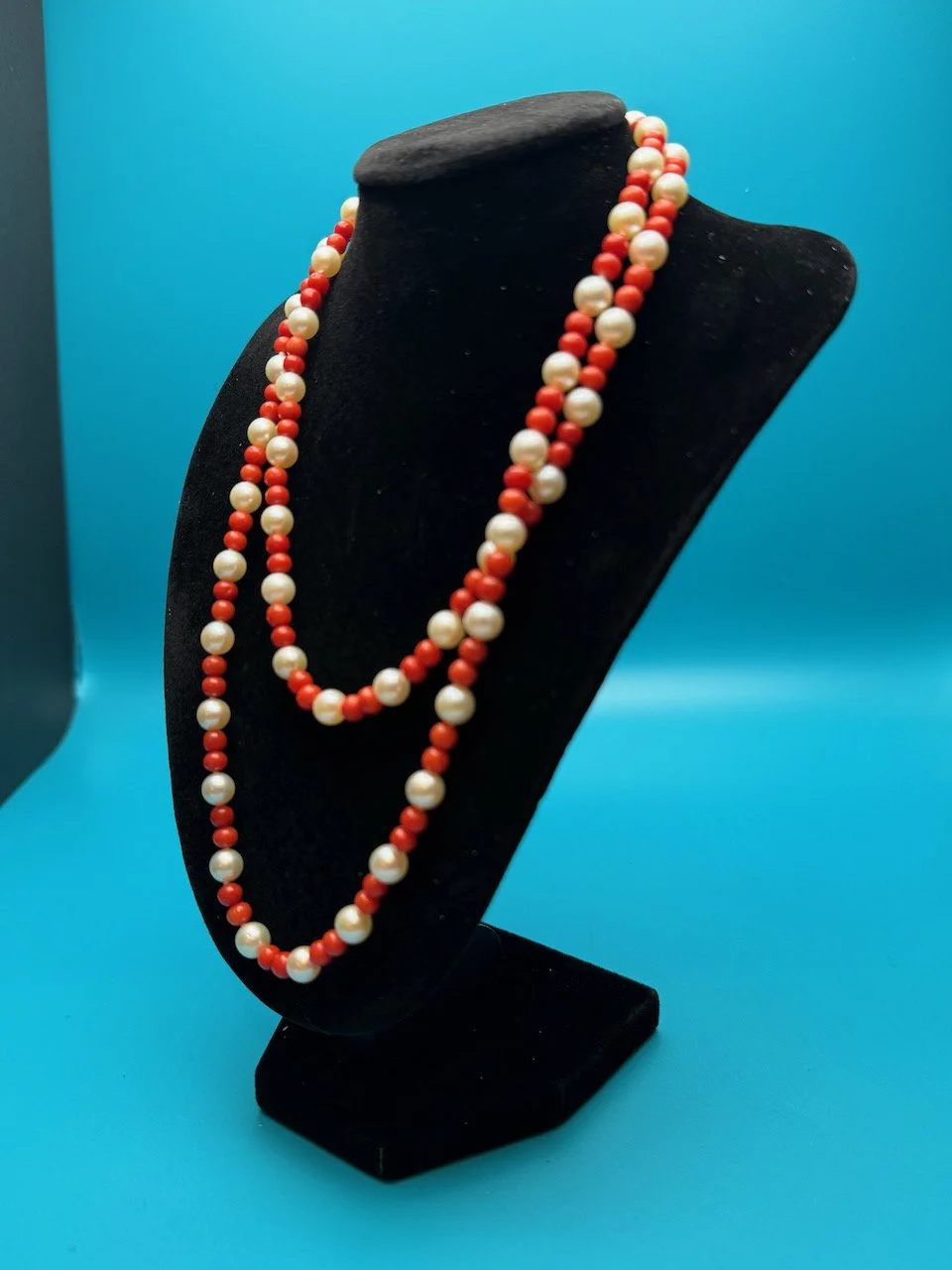 Pearl & coral long beads - 9.jpeg