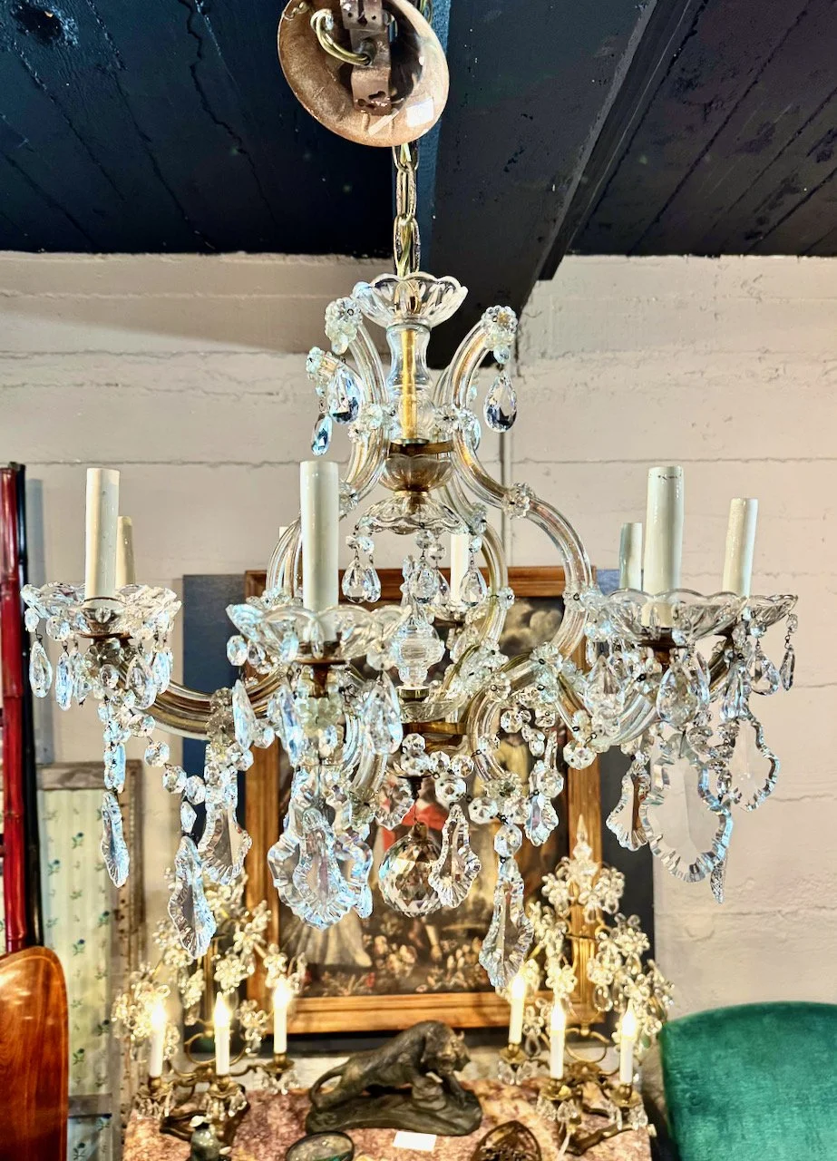 Maria Teresa Chandelier in Hand-Blown Murano Glass, 8-Light