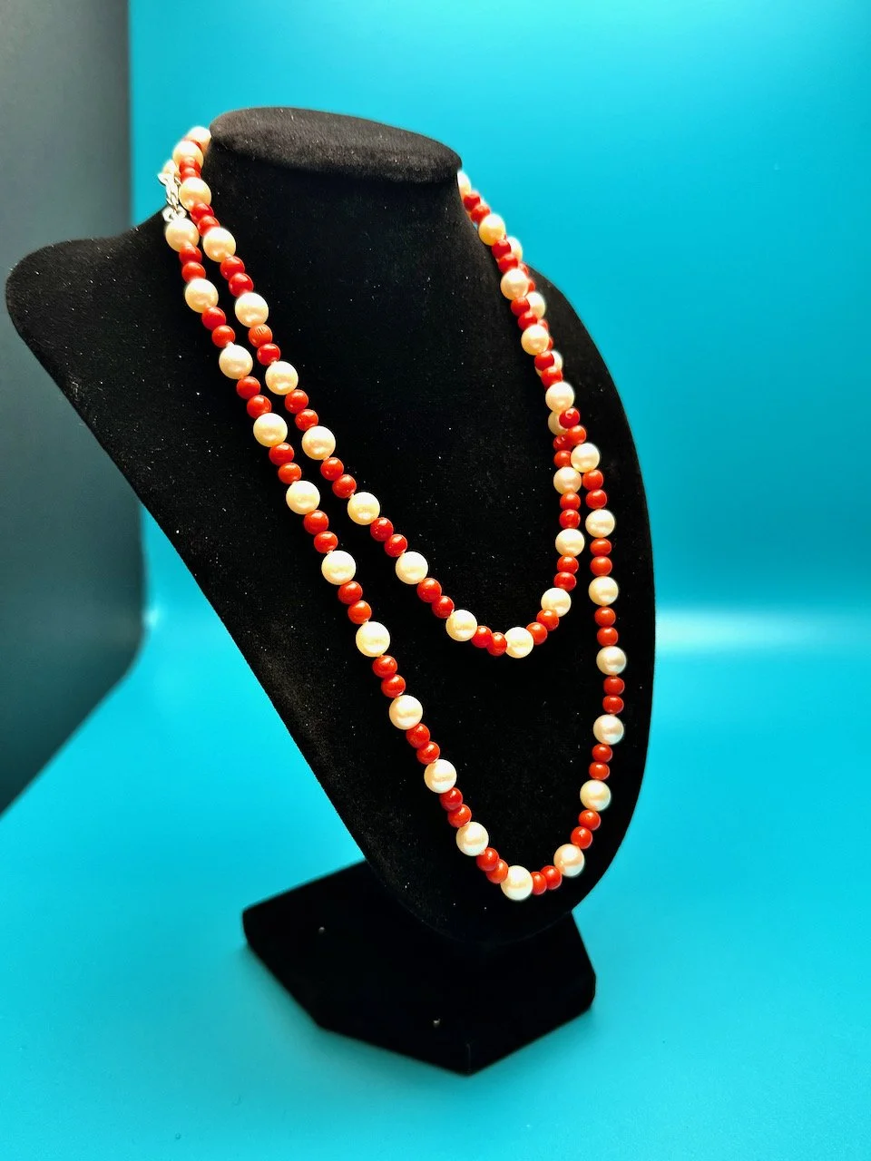 Pearl & coral long beads - 7.jpeg