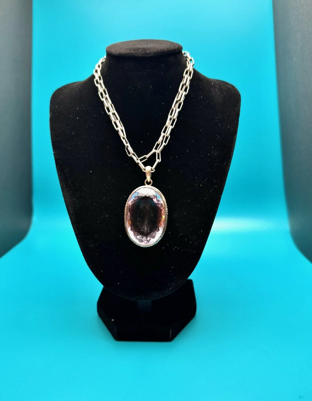 33 ct. amethyst -hand made sterling chain - 1.jpeg