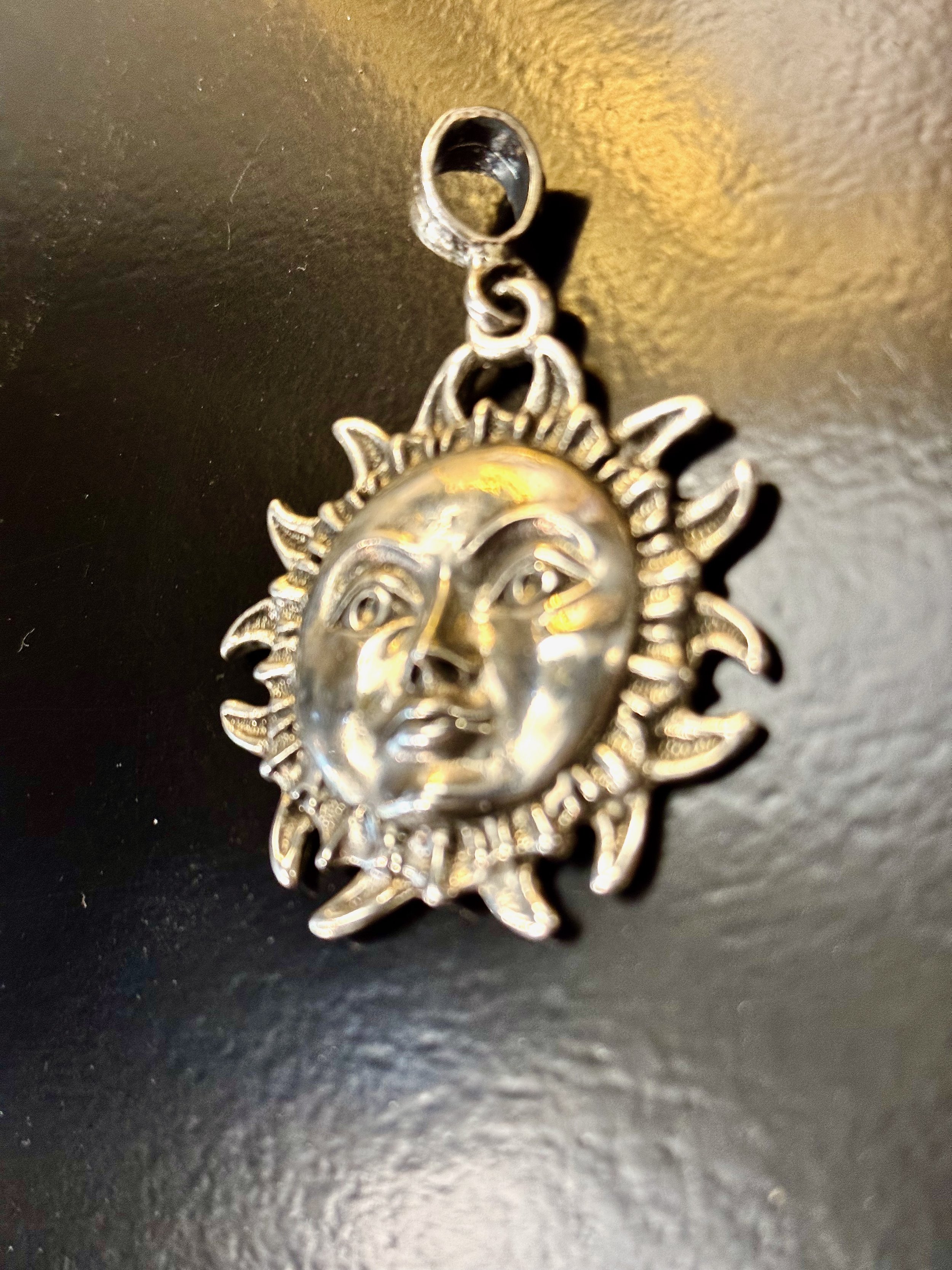 Mtl Mexican Signed Sun Sterling Pendant - 3.jpeg
