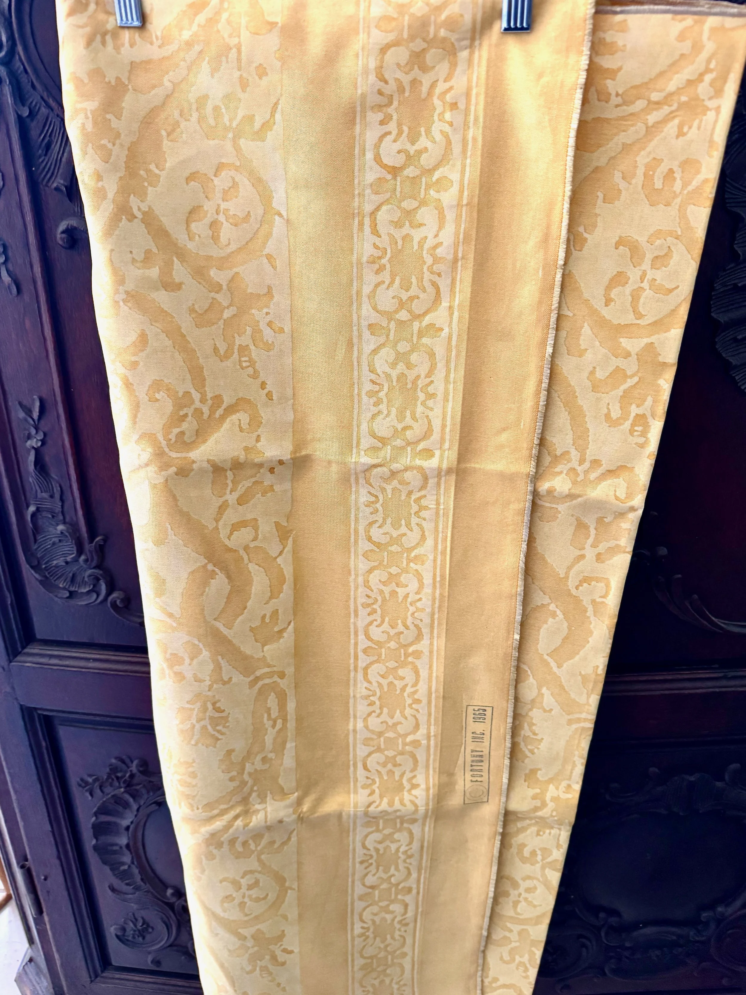 Vintage Fortuny "Farnese Frieze" in Citron/Yellow & Monotones