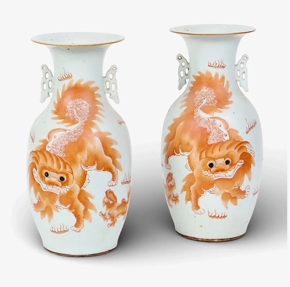 Chinese Rouge de Fer Foo dog vases - 1.jpeg