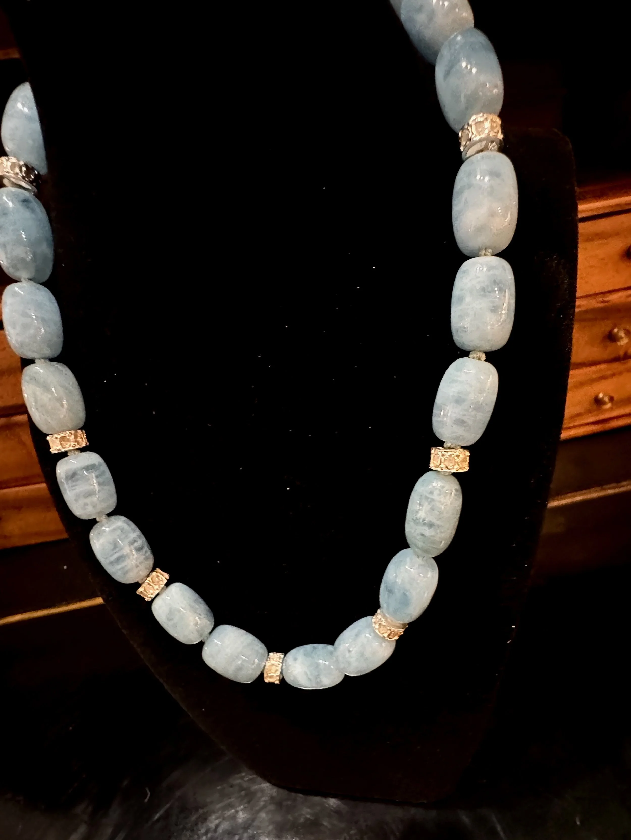 large aquamarine & diamond beaded necklace - 2.jpeg