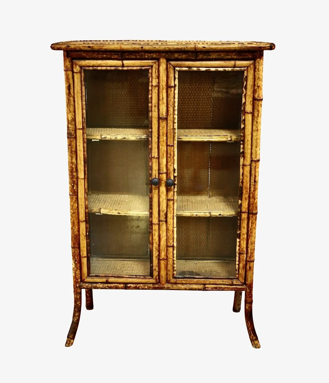 English 19th c. Bamboo Bookcase