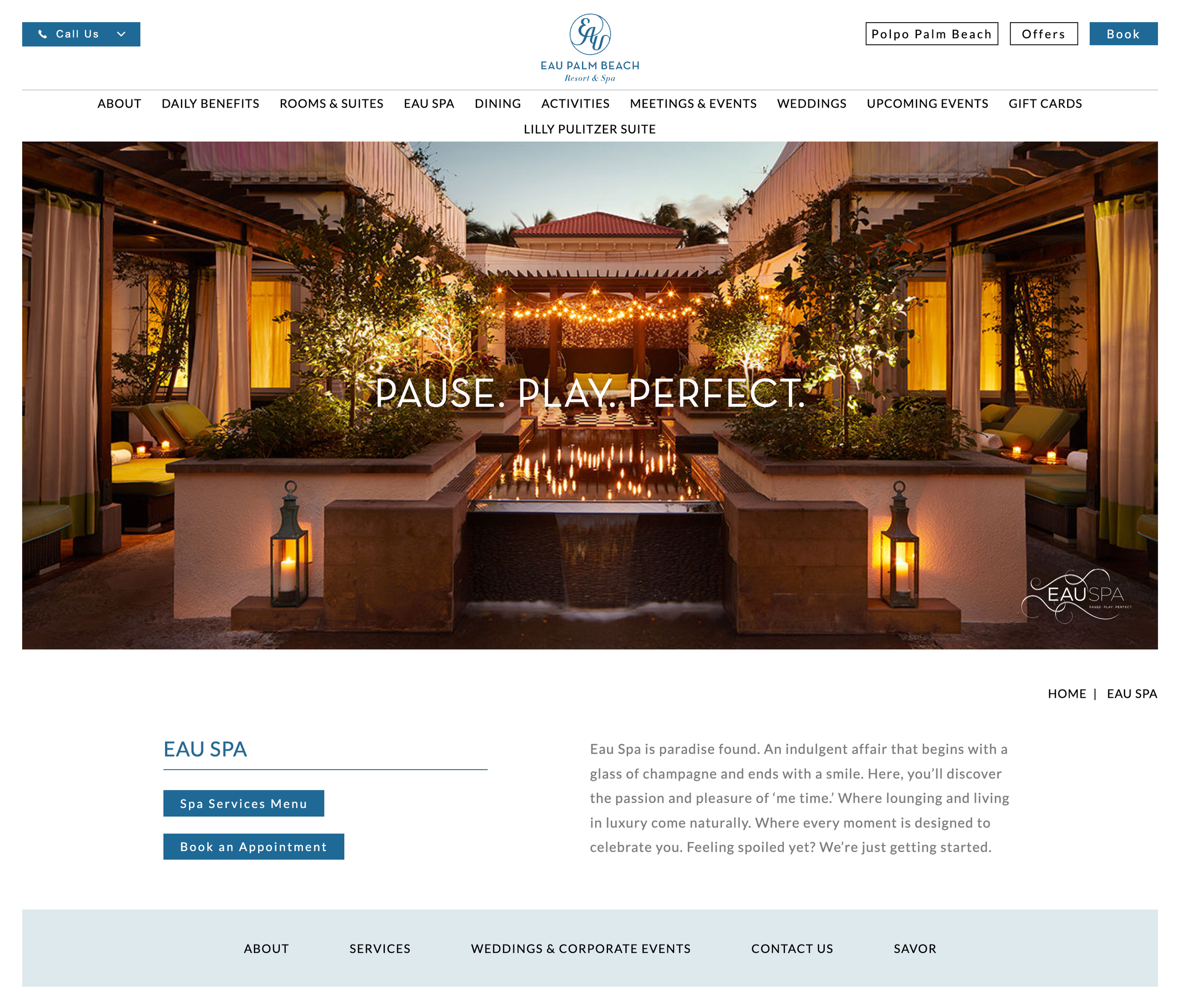 Eau Spa Palm Beach
