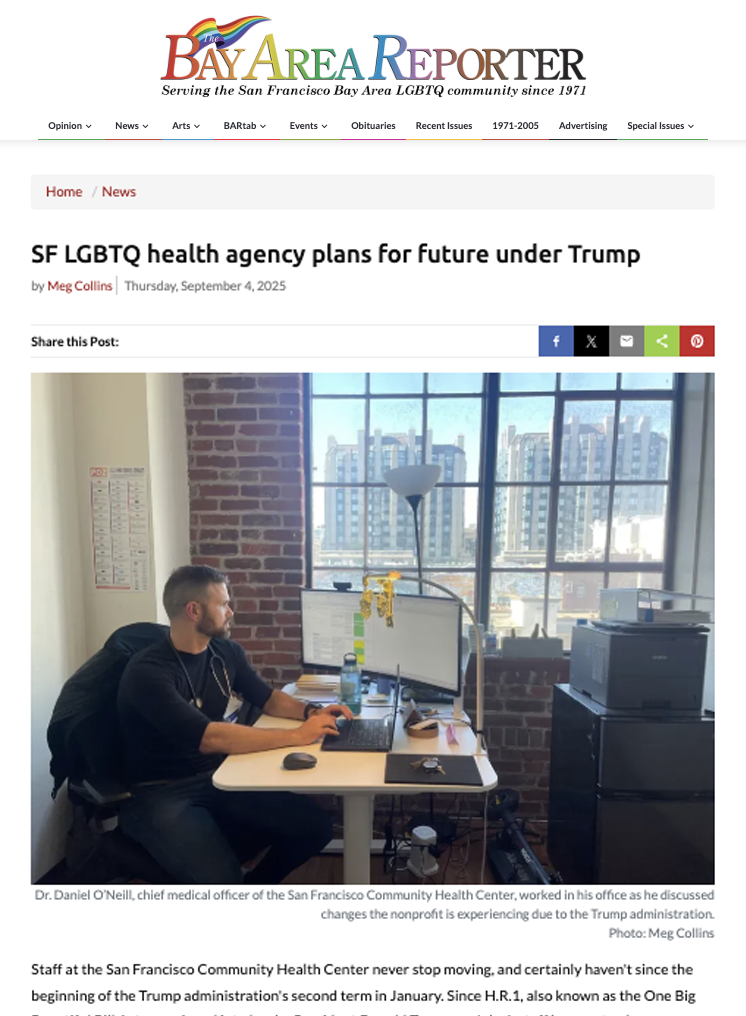 SF LGBTQ health agency plans for future under Trump