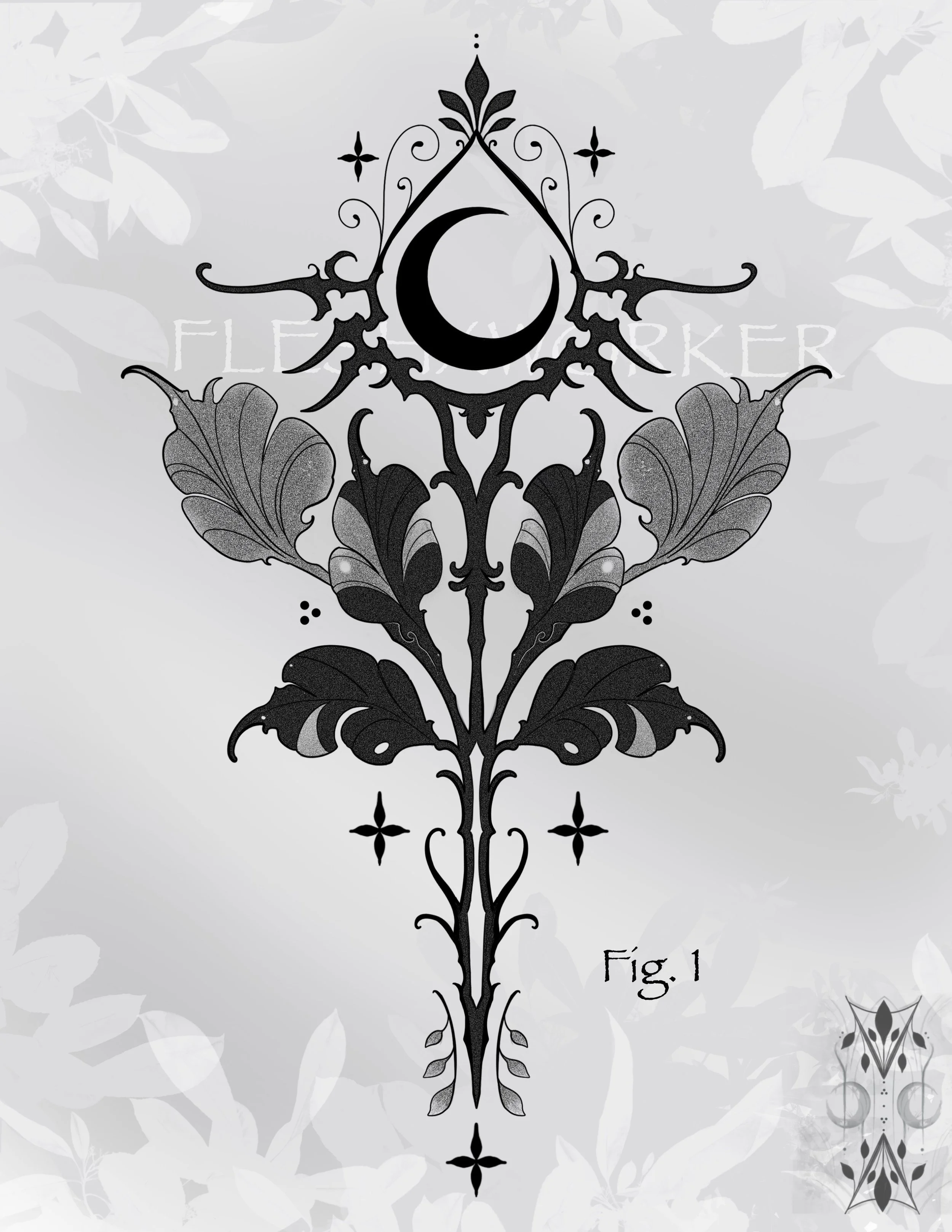 Moon Magic 
Fig.1 Deposit $150 to claim 
 Project for all Bodies
+Fill out 'Book Now' Tab Form or Email Artbytawni@gmail.com to claim with deposit.