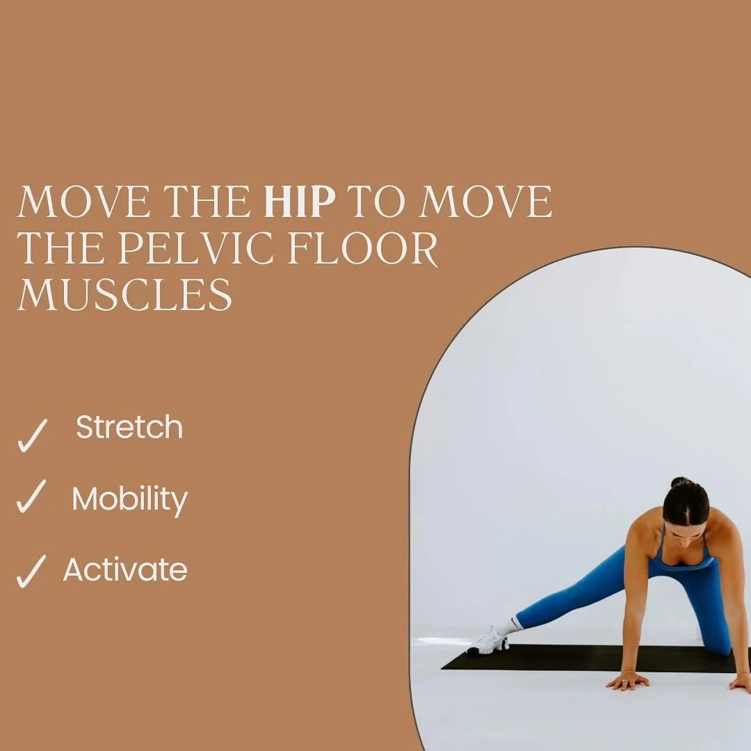 Hip mobility = pelvic floor function 🙌🏼✨

The hips and pelvic floor are deeply connected&mdash;if your hips are tight or weak, your pelvic floor may not be moving optimally. To keep things balanced:

✔️Move through full range of motion.
✔️Stretch t