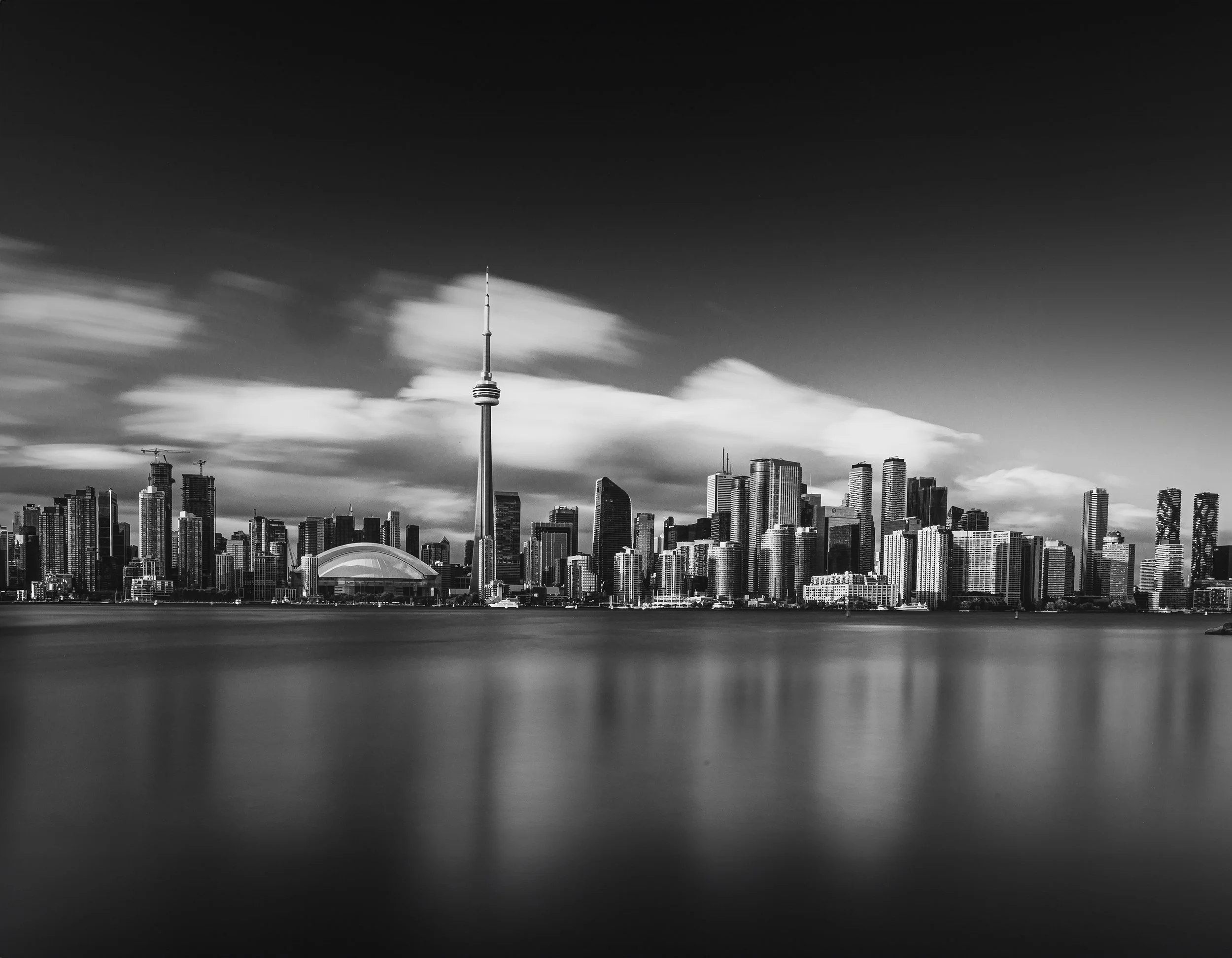 Skyline Toronto B/W