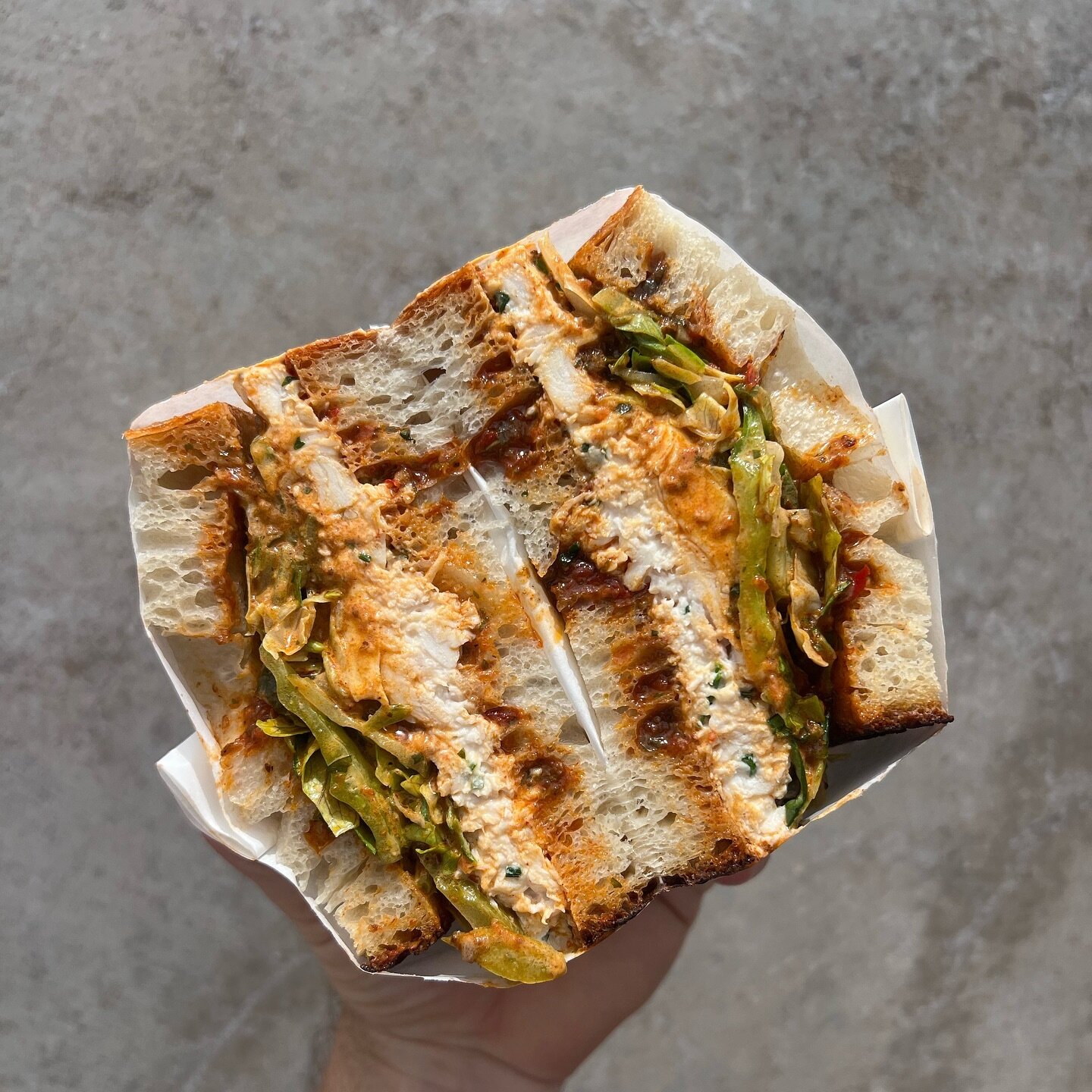 It&rsquo;s hot out there. Wether you&rsquo;re at work or heading to the beach, come through and grab something from our fresh menu. Featuring our herby harissa chicken. Perfect for these scorchers 🥵