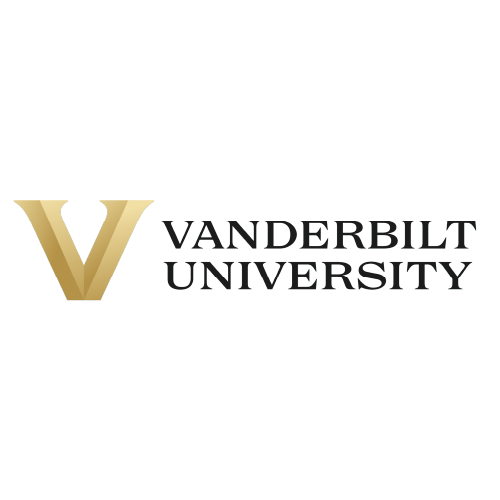 Vanderbilt University logo with a stylized gold V and black text