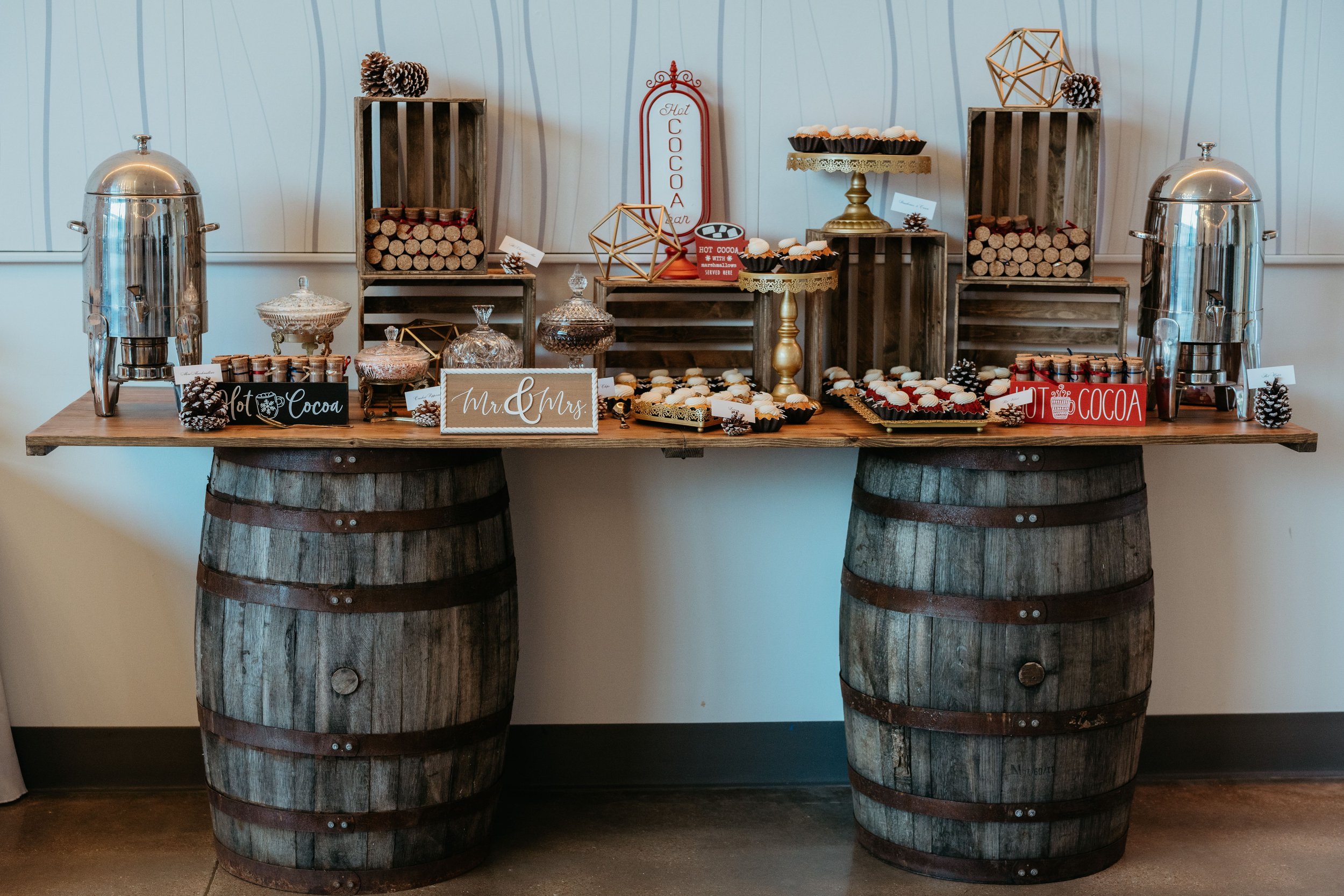 fun dessert and hot chocolate bar from One Foxy Affair and photographed by Kate Colton at thevenueatmdl.jpg