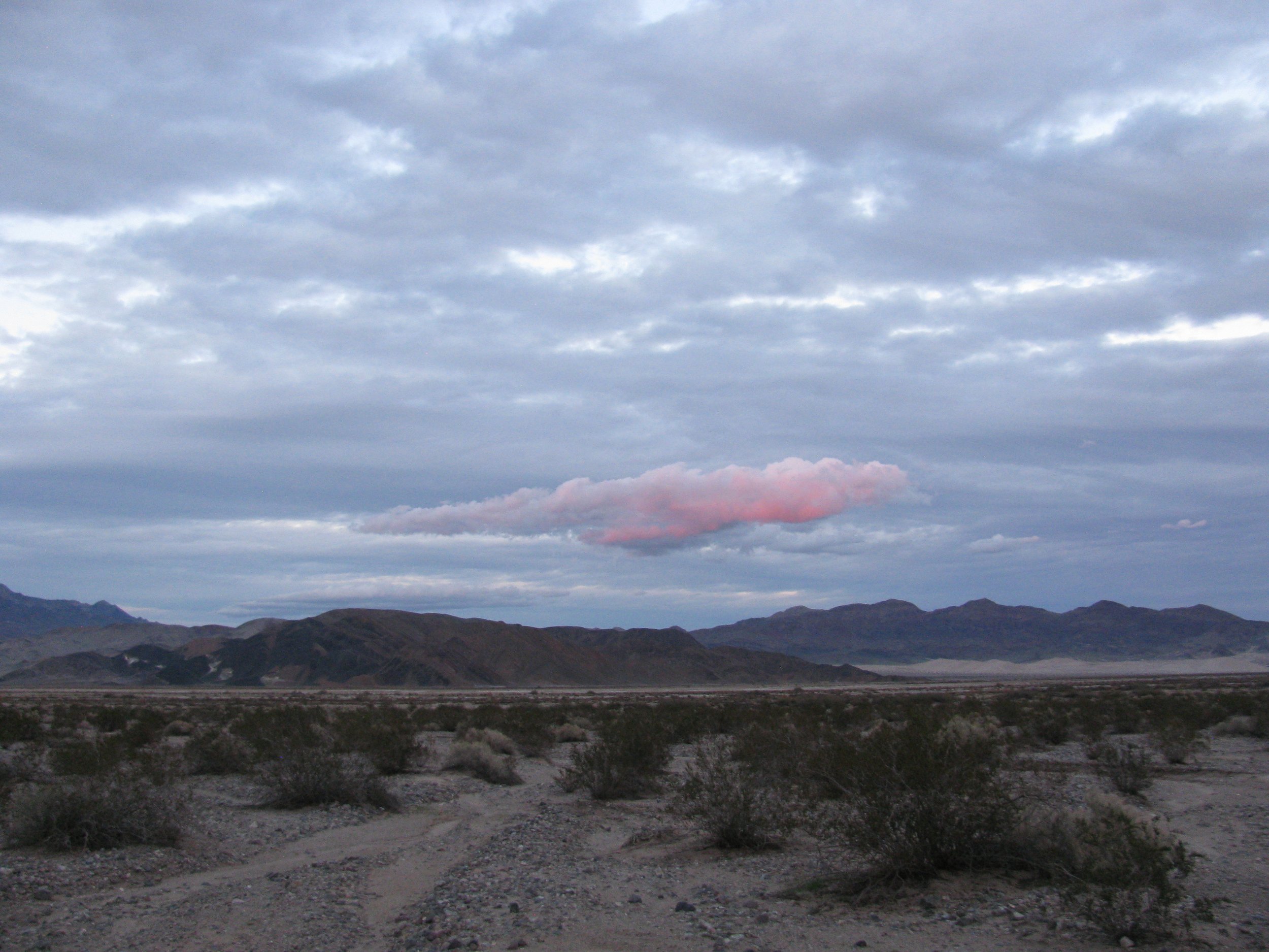 Sunset in Saratoga Spring, Death Valley.