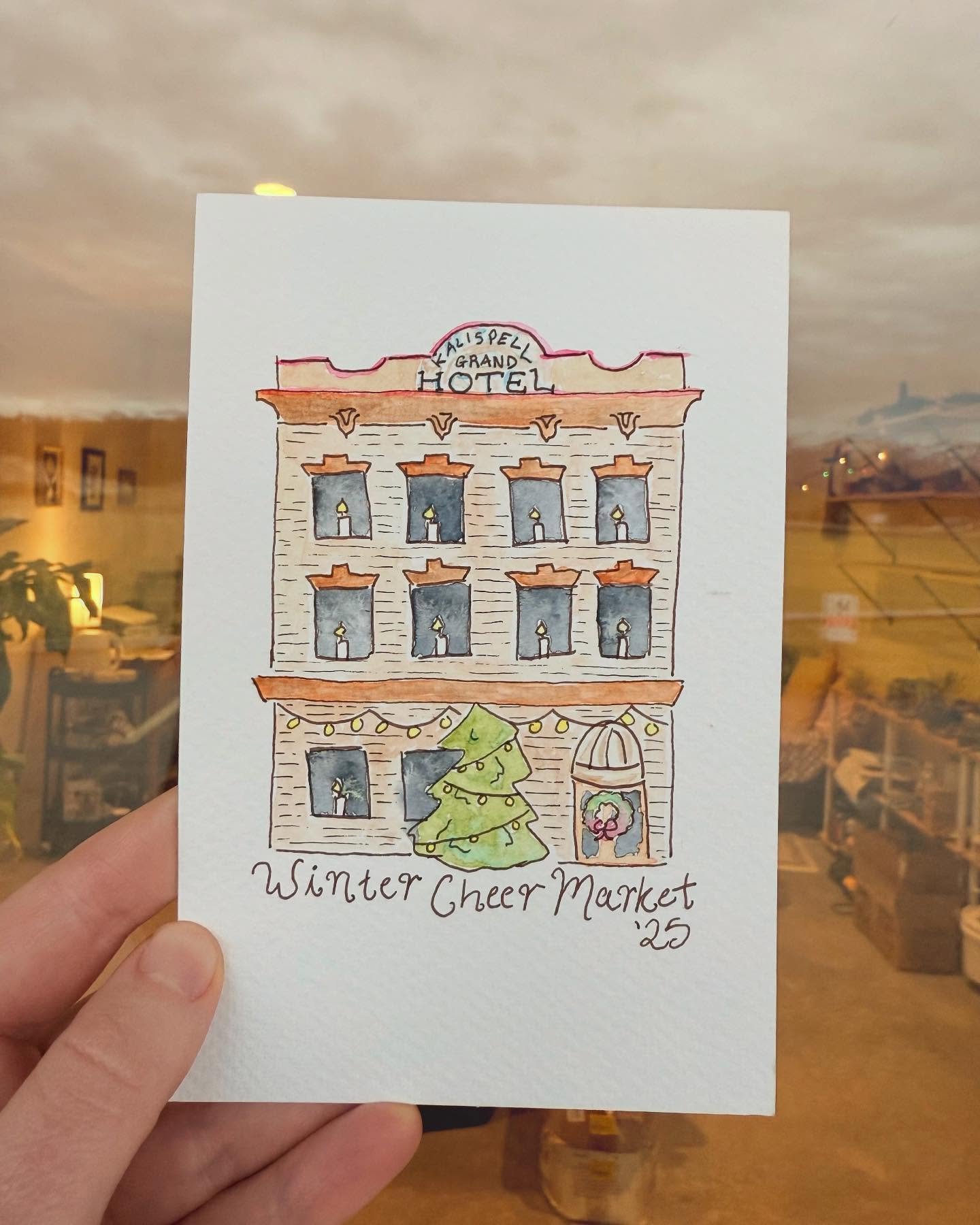 Kalispell Grand Hotel ❄️ Saturday 12.20.25 ❄️ Winter Cheer Market

Last minute holiday shoppers, I see you! This market will have lots of locally made gift options and part of proceeds will benefit @glaciermontessori 

❄️ Local art vendors
⛷️ Baked g