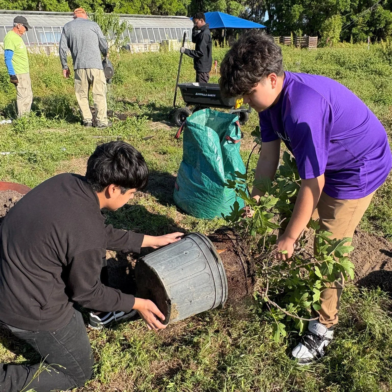 Happy National Arbor Day! Three trees were recently added to the orchard at the Whale Branch Middle School. Thank you Junior Service League of Beaufort for funding the newly planted peach tree and thank you to R &amp; M Nursery for donating the fig t