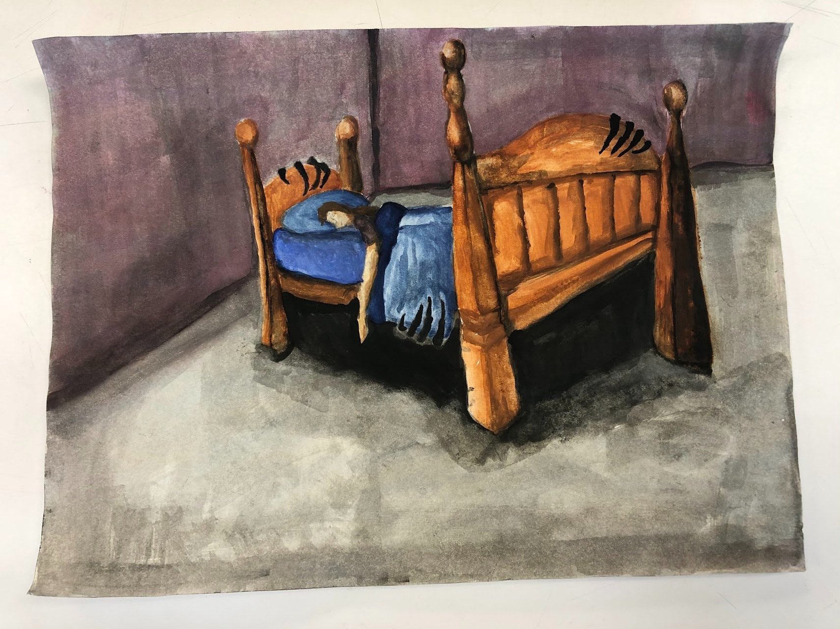 Gouache Bed