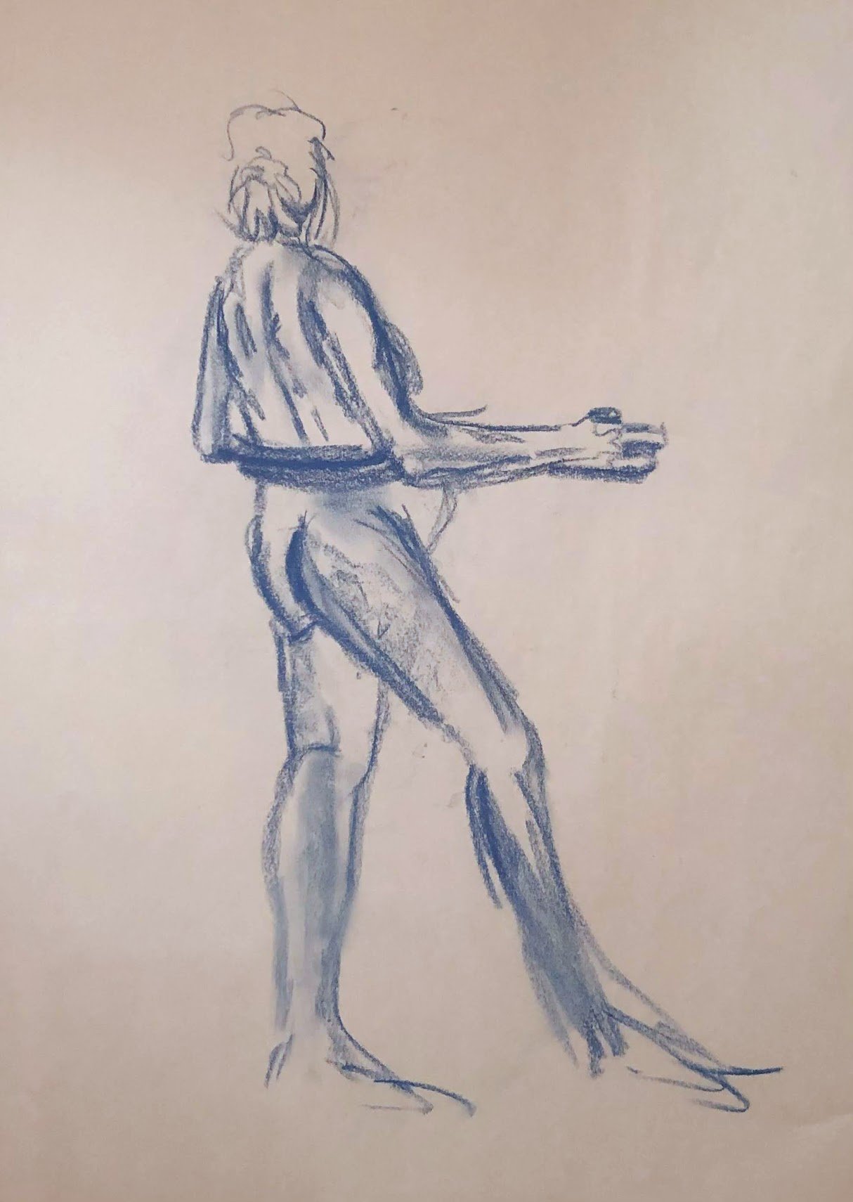 Charcoal Nude Figure