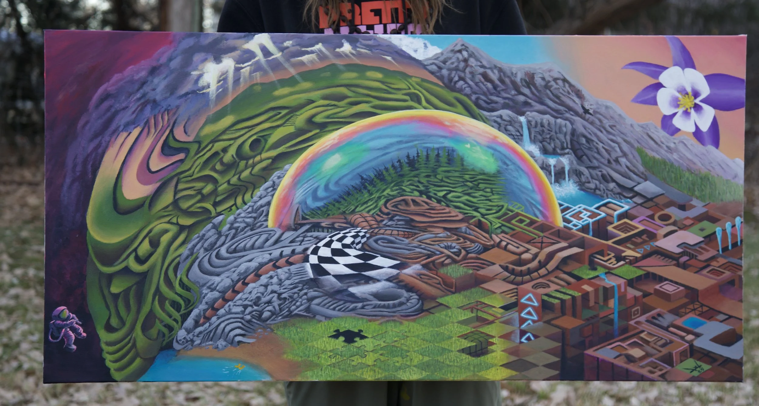 "Nowhere to Stand" acrylic on canvas (2025)