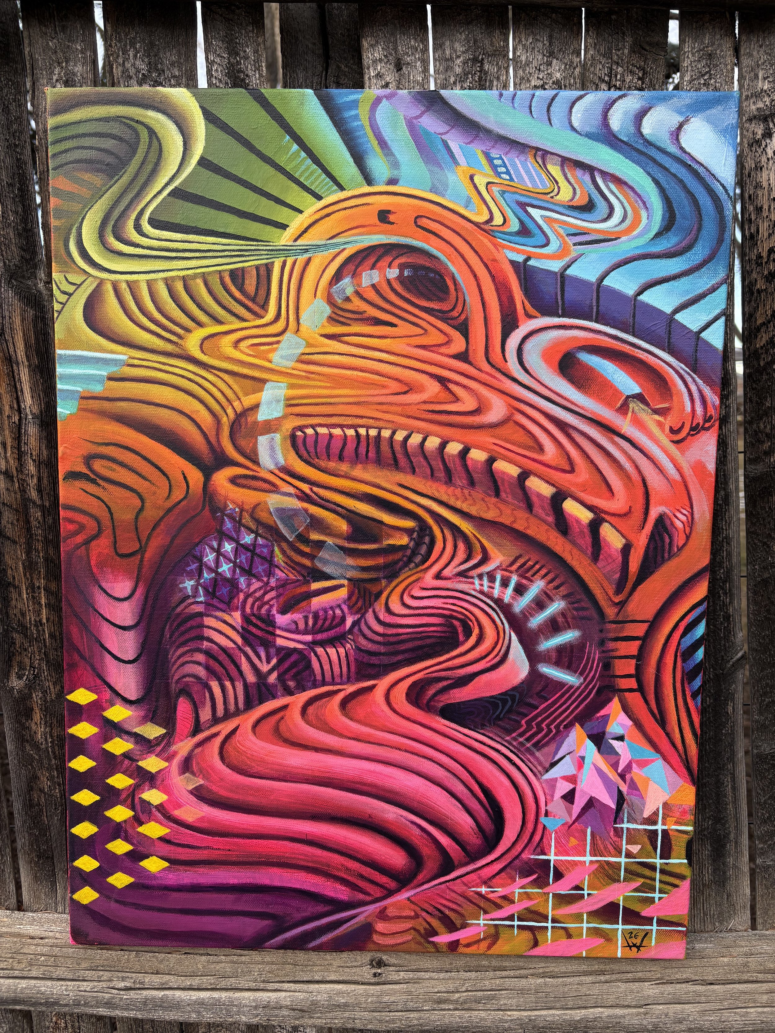 Untitled flow acrylic on canvas (2025)